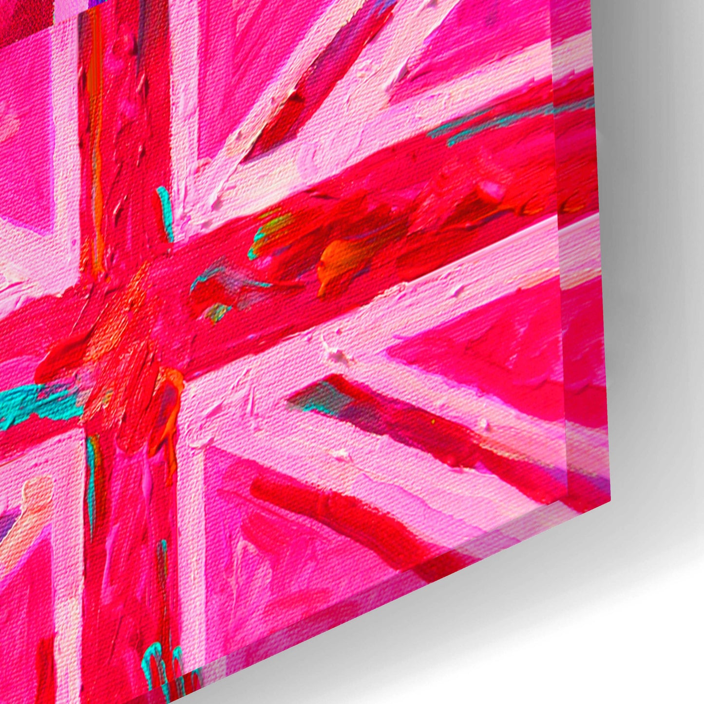 Epic Art 'Union Jacks' by Howie Green, Acrylic Glass Wall Art,24x16