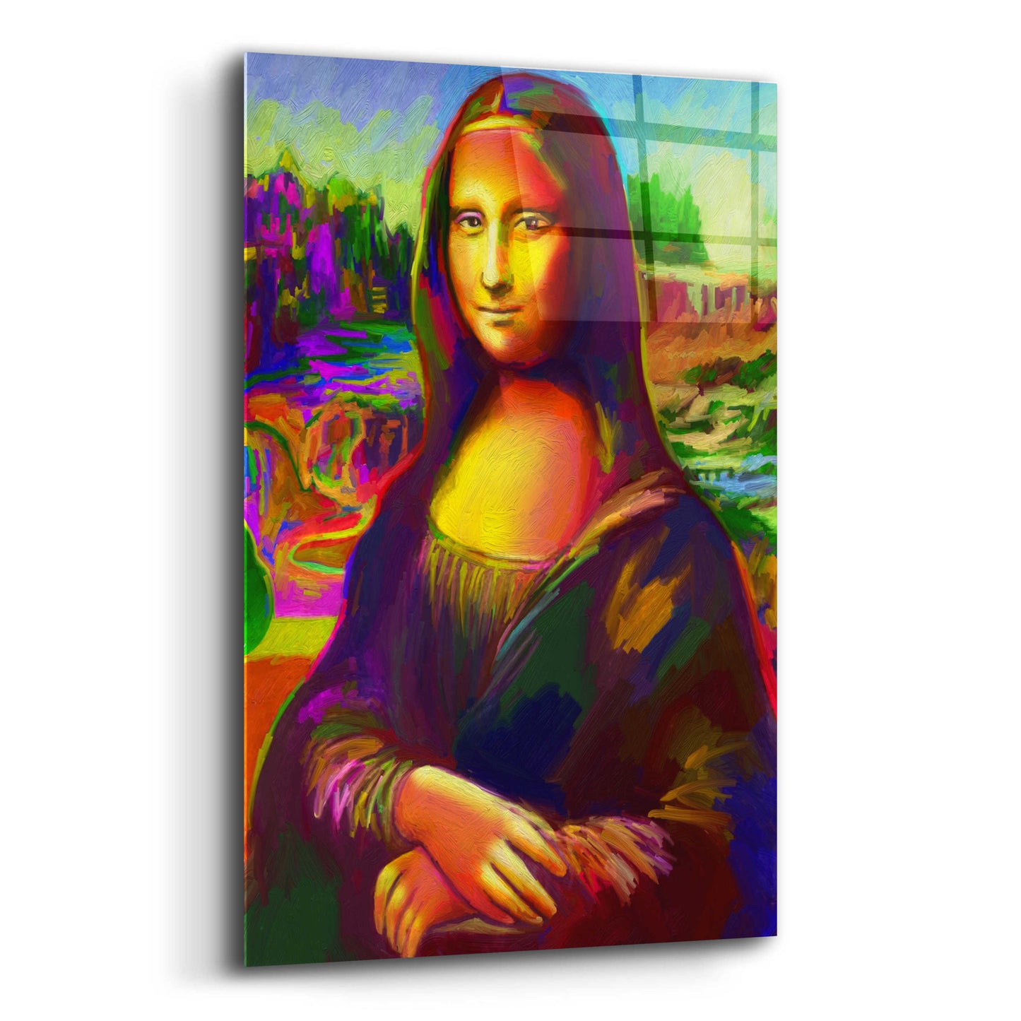 Epic Art 'Mona Lisa' by Howie Green, Acrylic Glass Wall Art,12x16