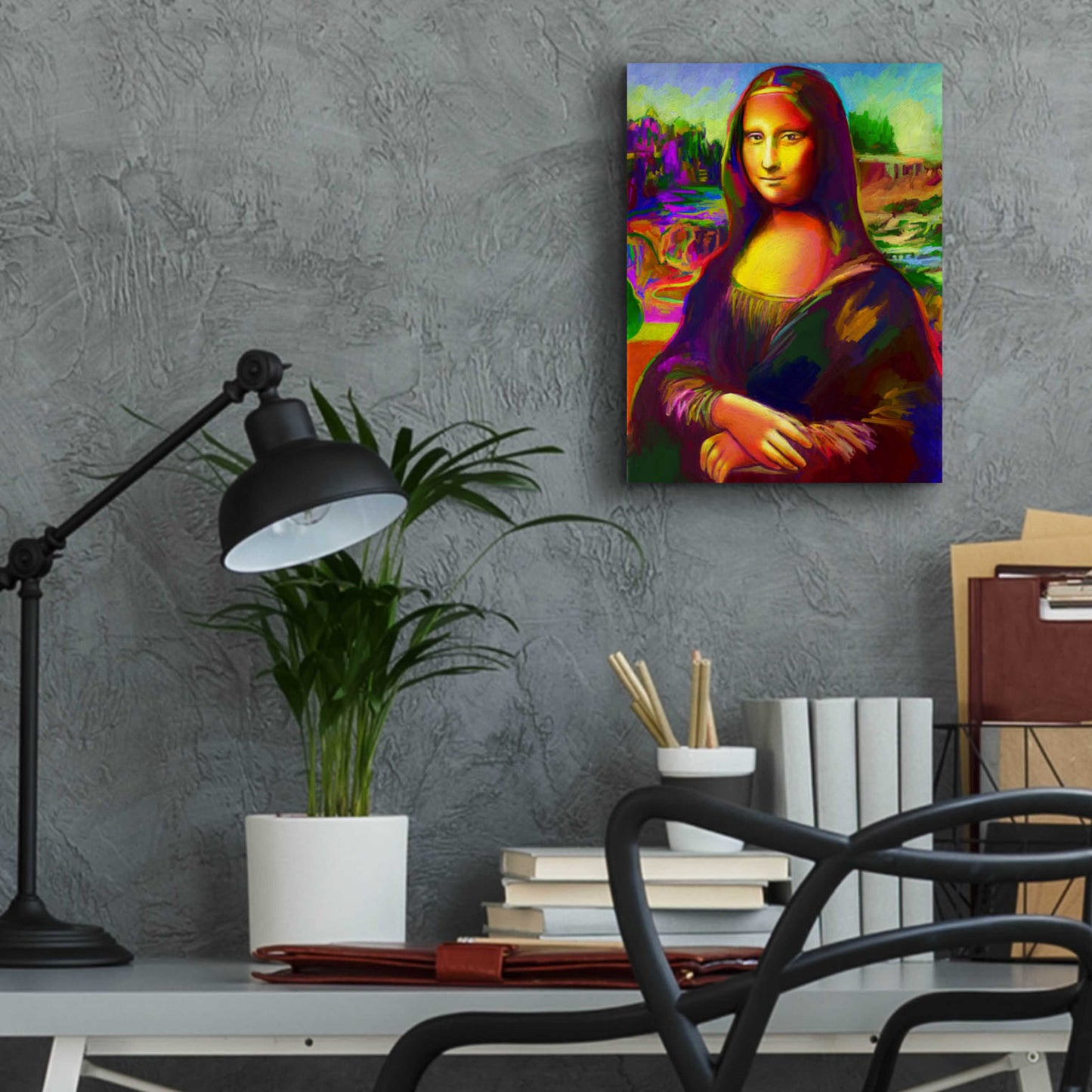 Epic Art 'Mona Lisa' by Howie Green, Acrylic Glass Wall Art,12x16