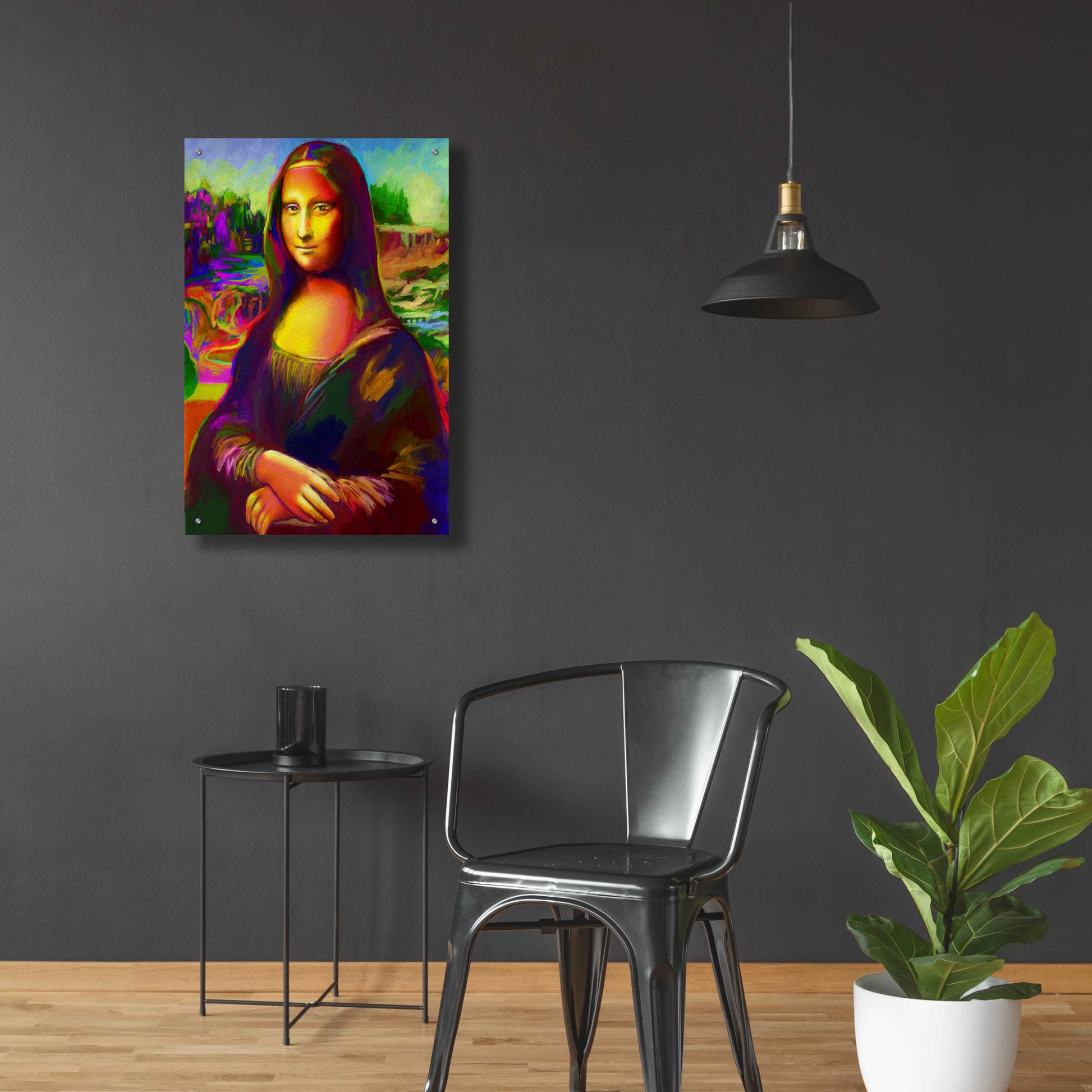 Epic Art 'Mona Lisa' by Howie Green, Acrylic Glass Wall Art,24x36