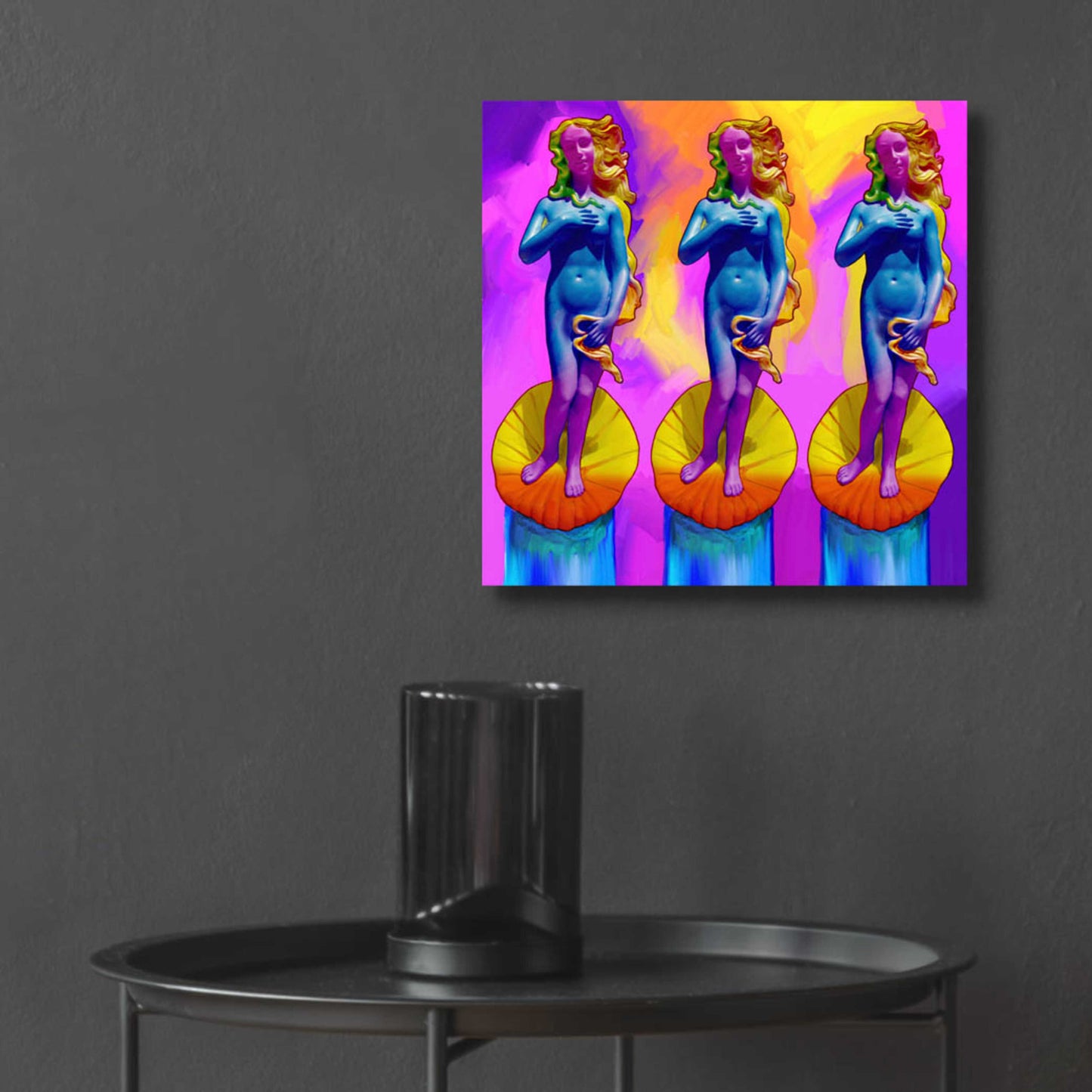 Epic Art 'Pop Art Boticelli Venus' by Howie Green, Acrylic Glass Wall Art,12x12