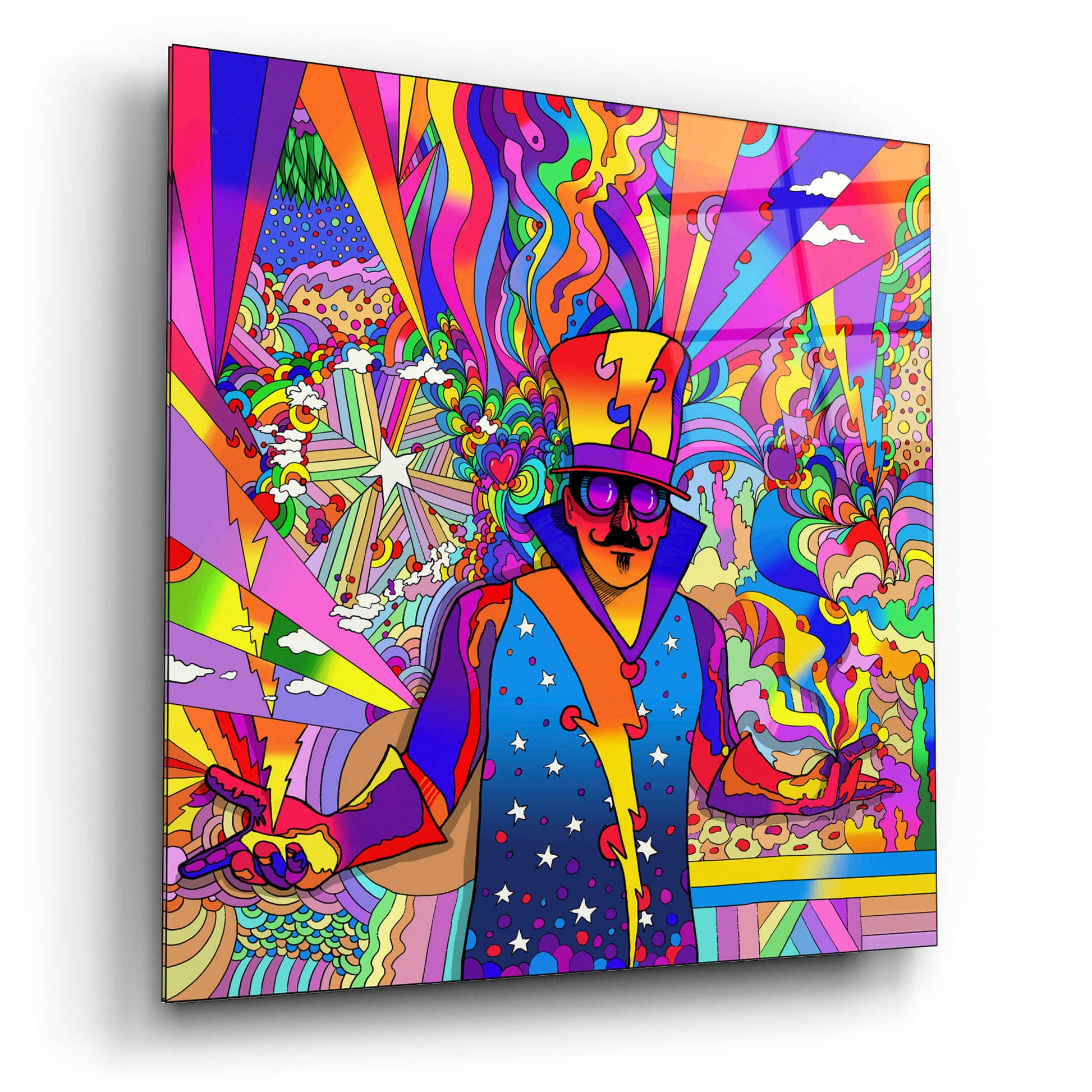 Epic Art 'Mr. D 2' by Howie Green, Acrylic Glass Wall Art,12x12