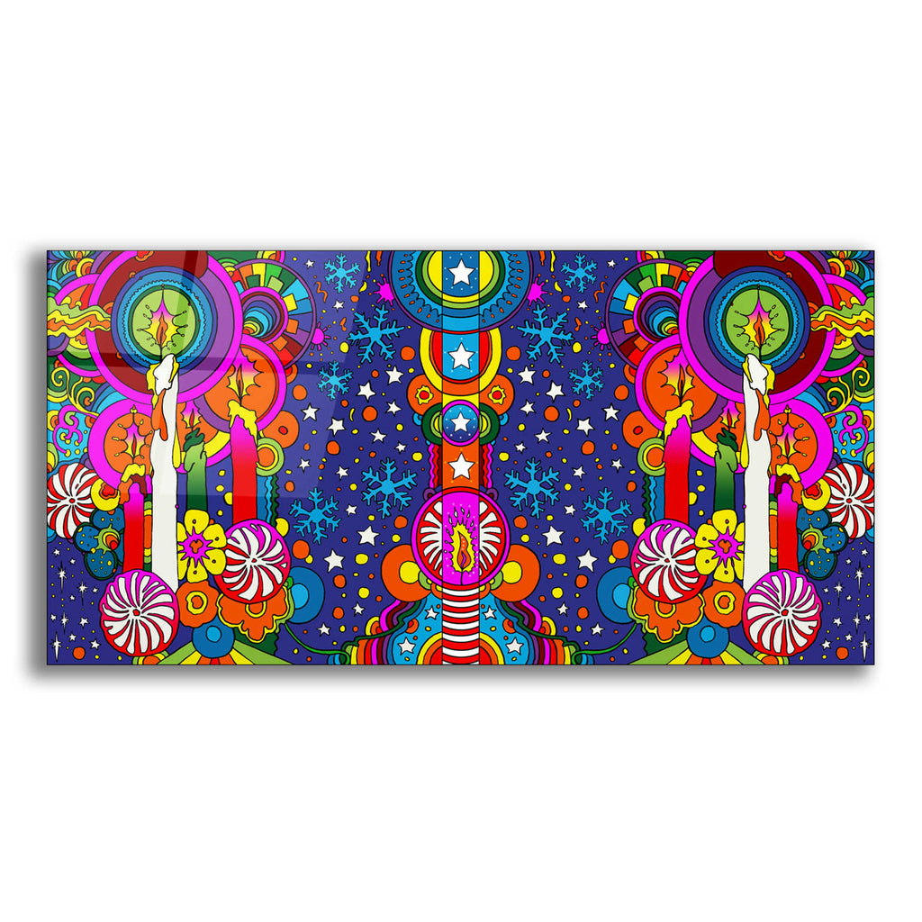 Epic Art 'Holiday Candles Panorama' by Howie Green, Acrylic Glass Wall Art