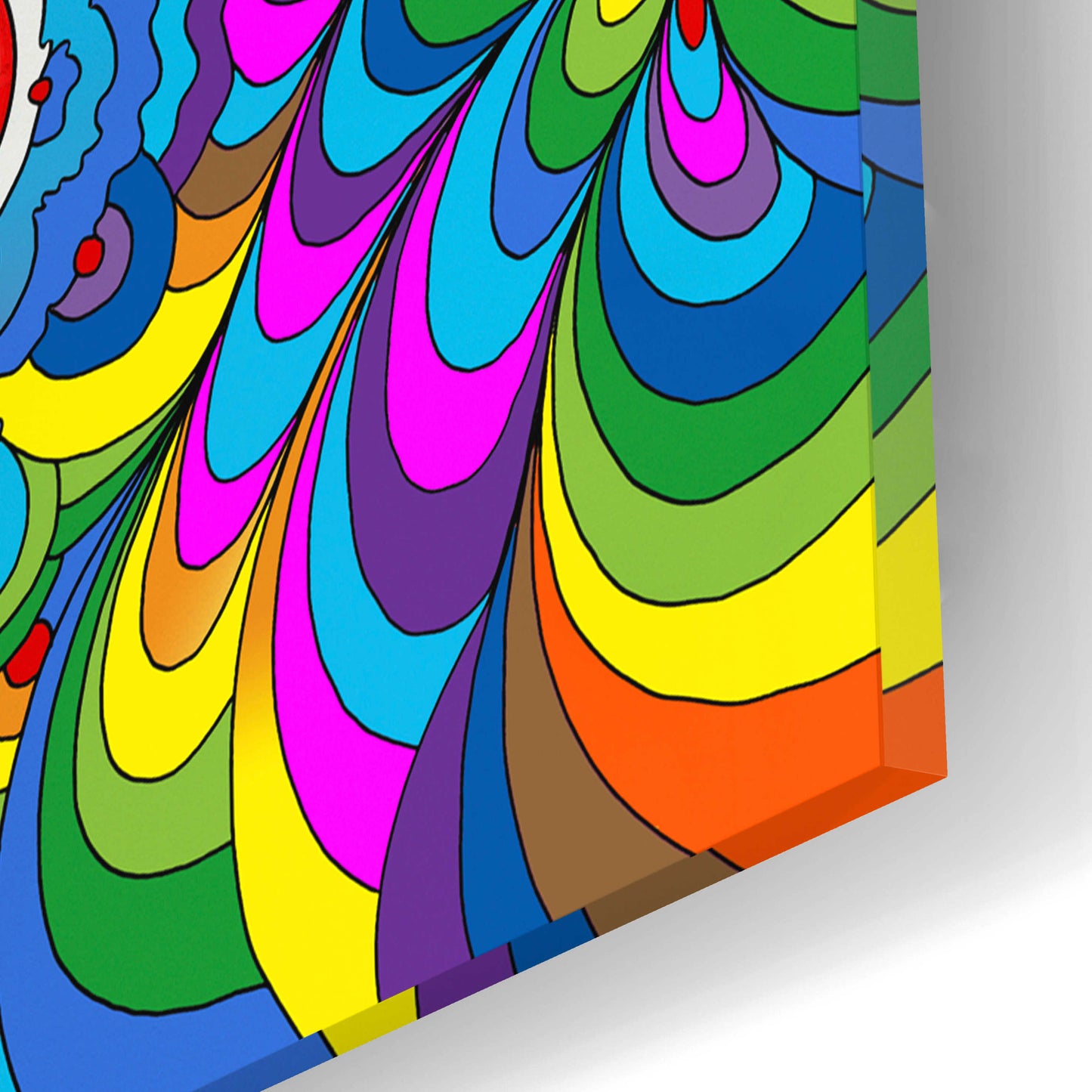 Epic Art 'LSD Molecule' by Howie Green, Acrylic Glass Wall Art,12x12