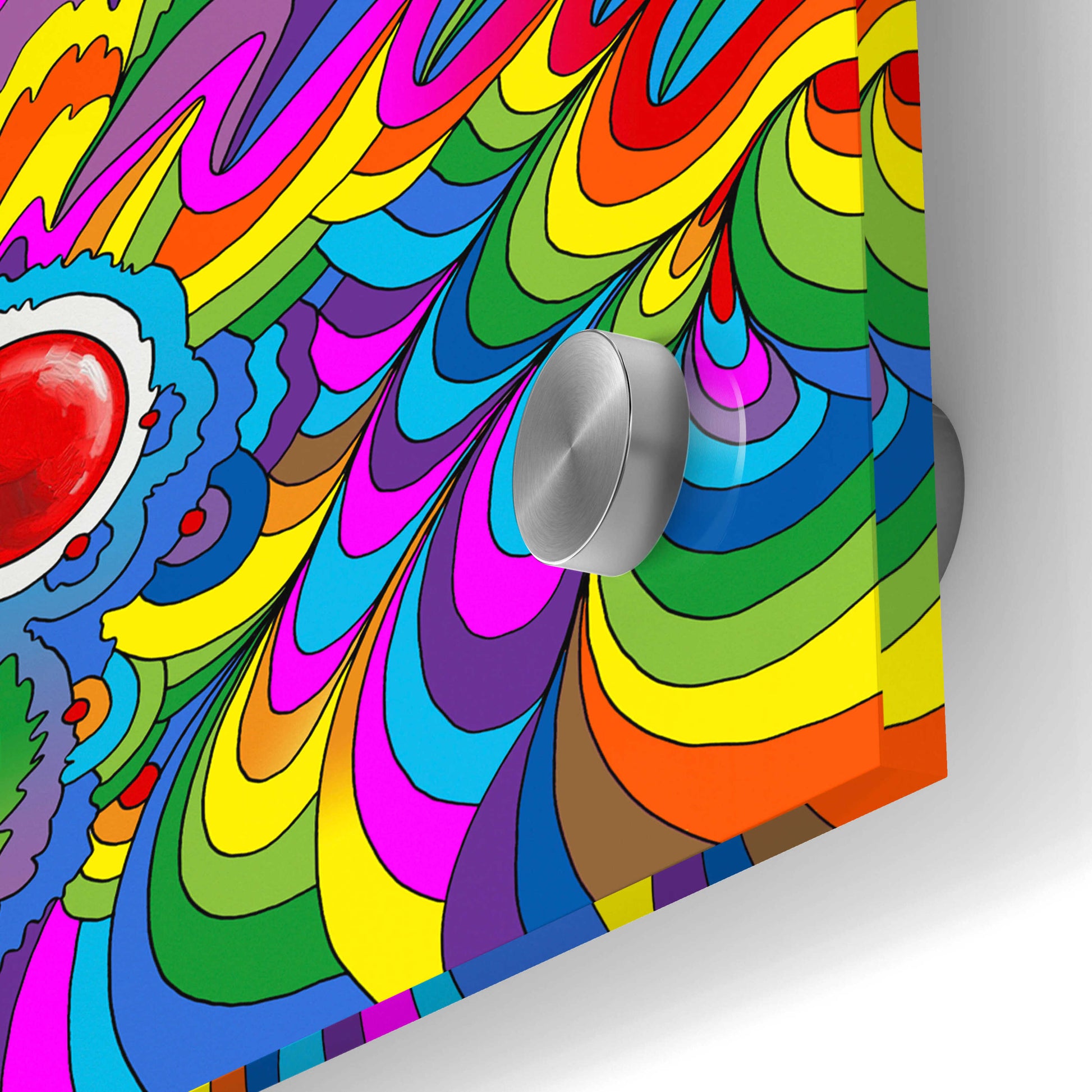 Epic Art 'LSD Molecule' by Howie Green, Acrylic Glass Wall Art,24x24