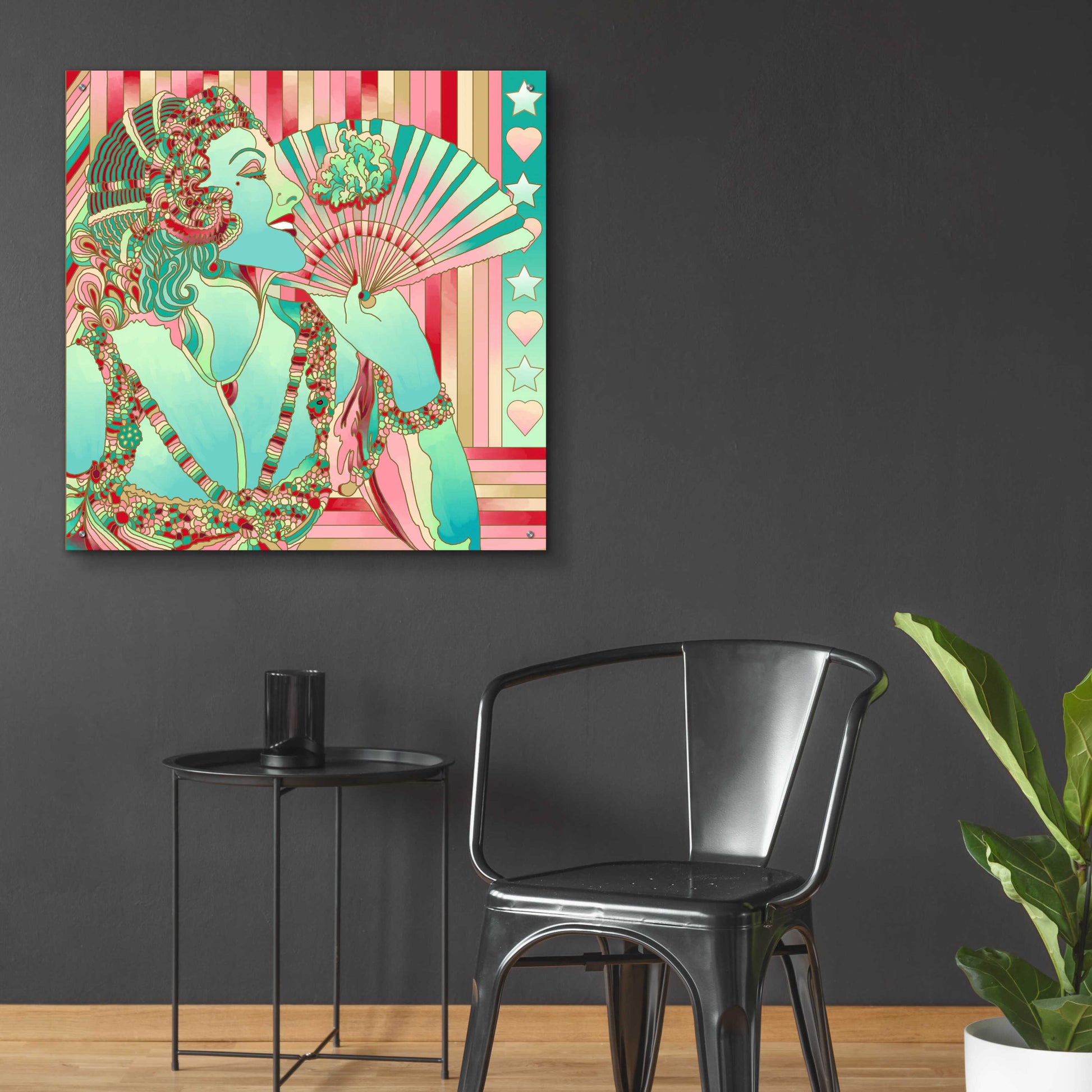 Epic Art 'Green Godess' by Howie Green, Acrylic Glass Wall Art,36x36