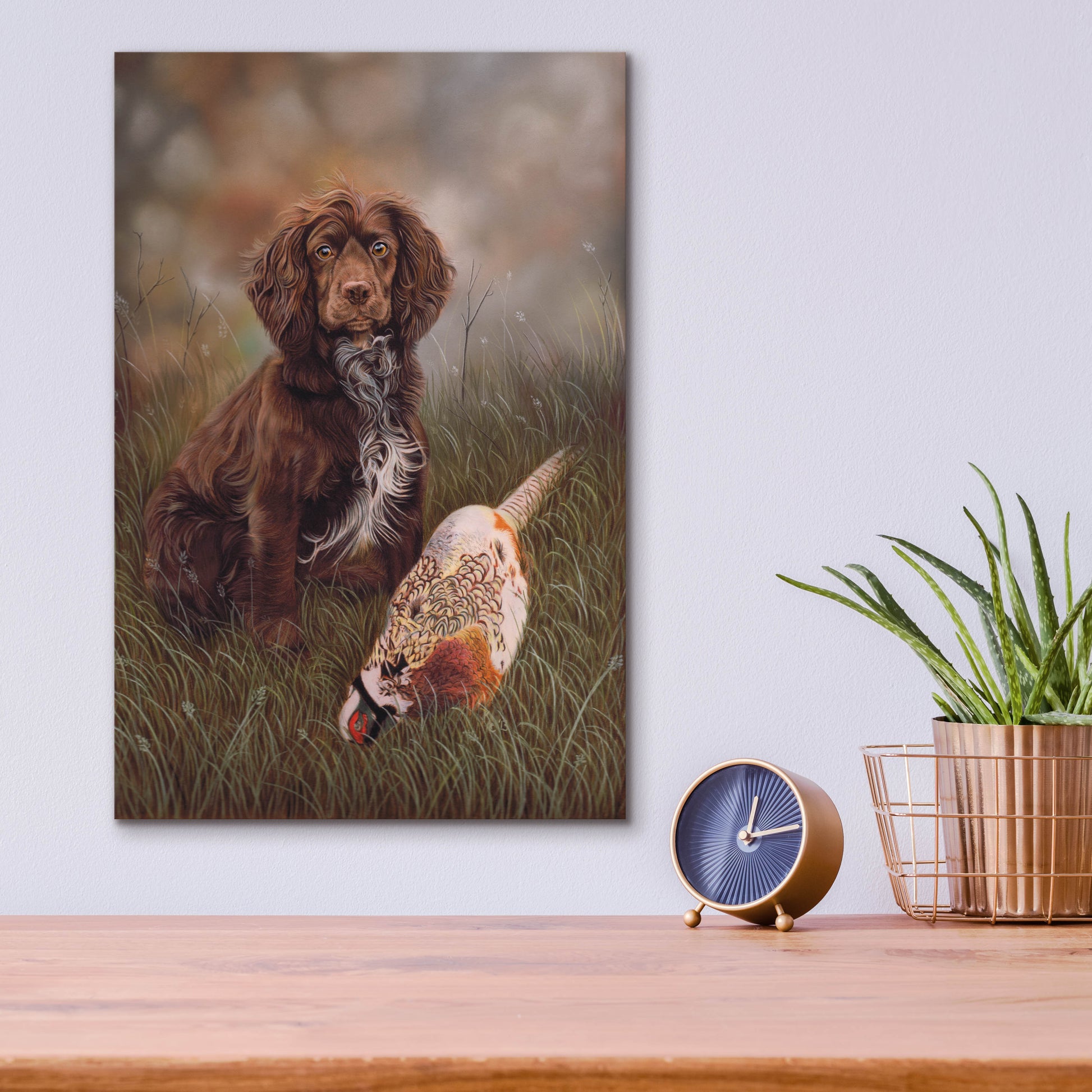 Epic Art 'Cocker Spaniel Tia' by Karie-Ann Cooper, Acrylic Glass Wall Art,12x16