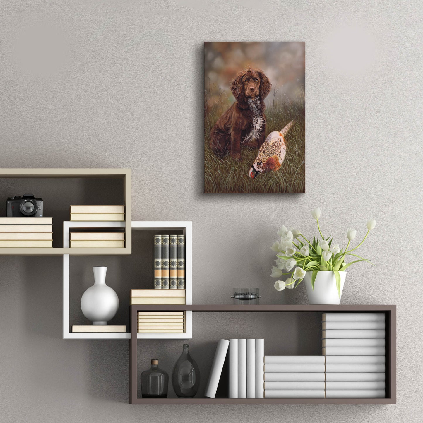 Epic Art 'Cocker Spaniel Tia' by Karie-Ann Cooper, Acrylic Glass Wall Art,16x24