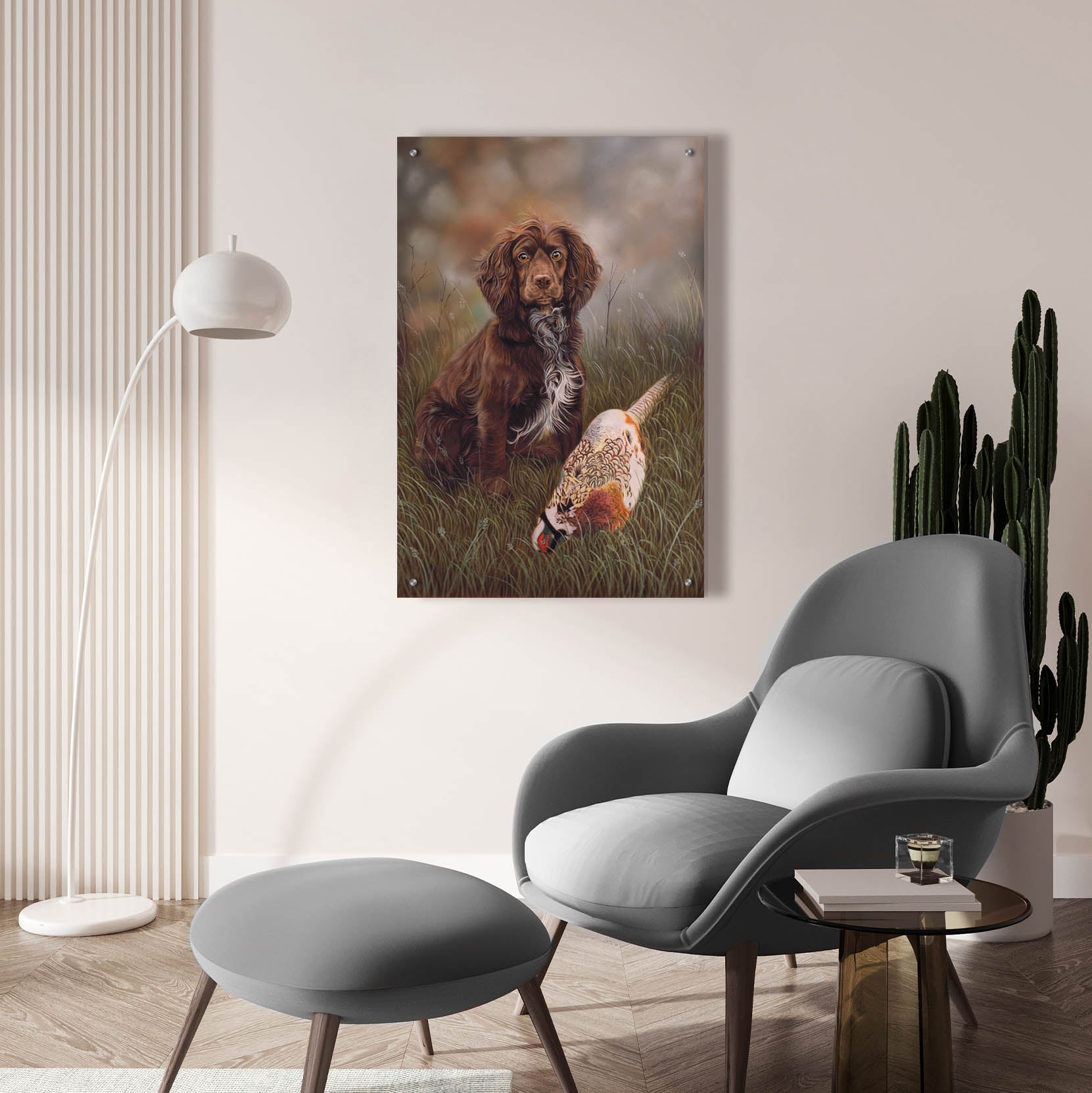 Epic Art 'Cocker Spaniel Tia' by Karie-Ann Cooper, Acrylic Glass Wall Art,24x36