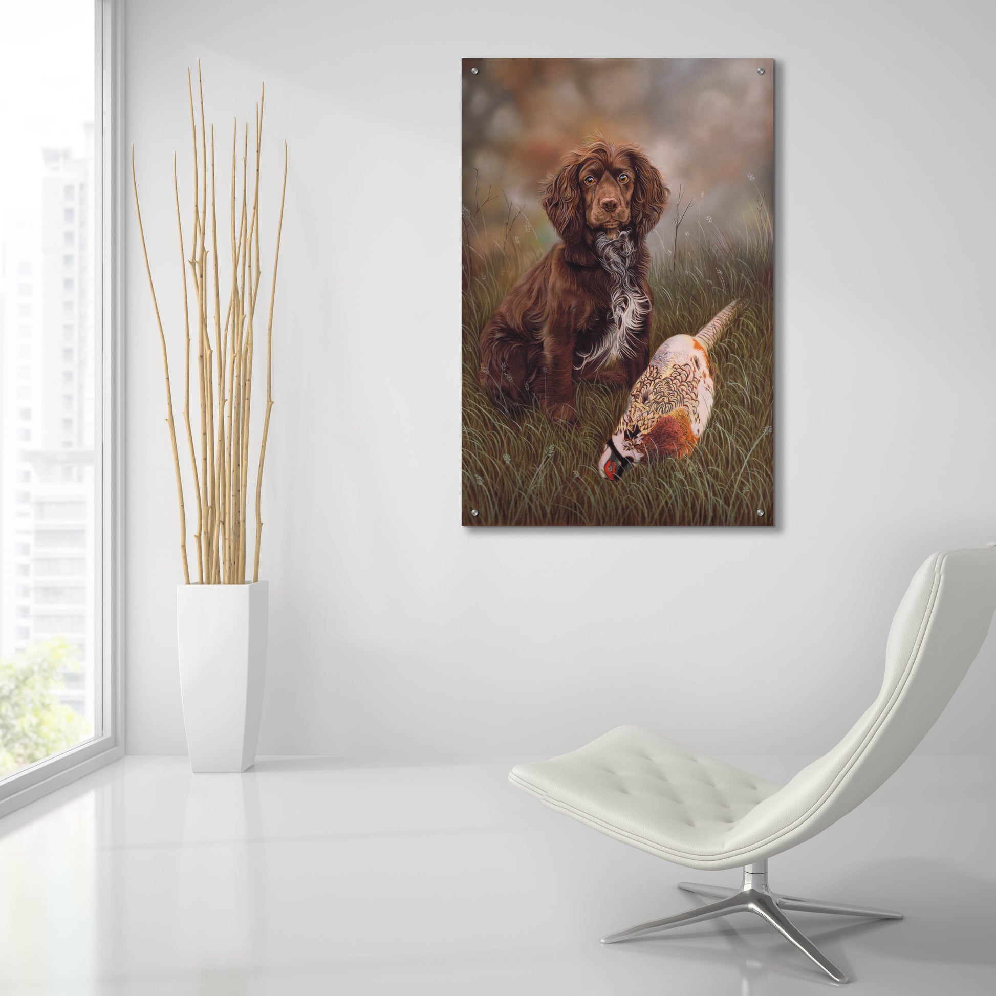 Epic Art 'Cocker Spaniel Tia' by Karie-Ann Cooper, Acrylic Glass Wall Art,24x36