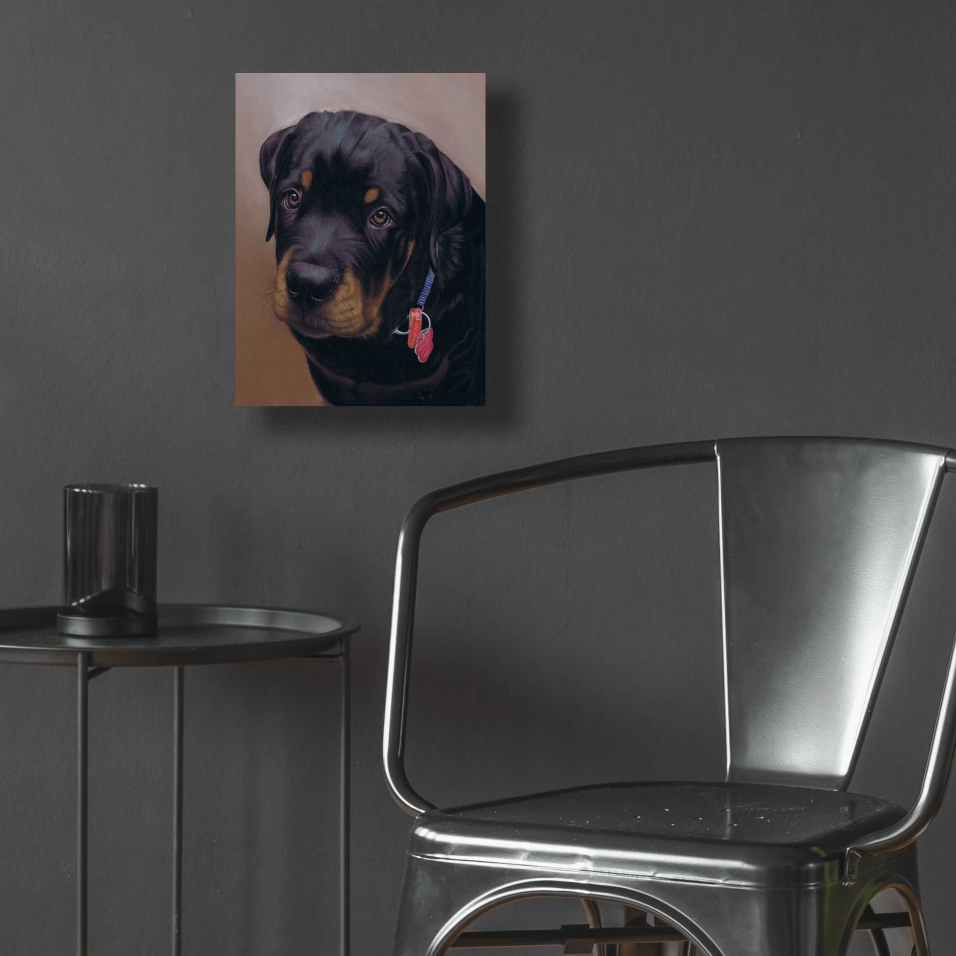 Epic Art 'Rottweiler Solo' by Karie-Ann Cooper, Acrylic Glass Wall Art,12x16