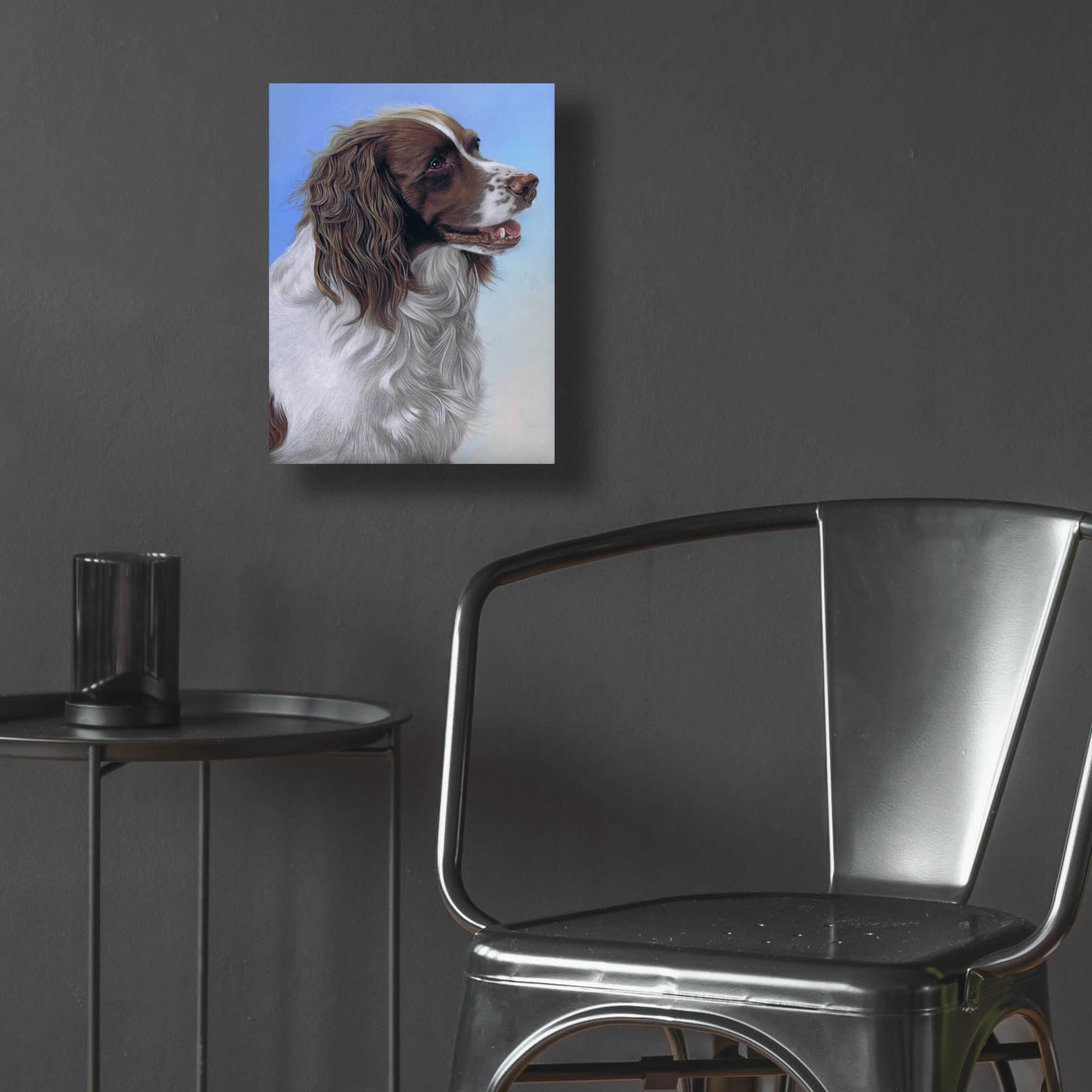 Epic Art 'Springer Spaniel Brodie' by Karie-Ann Cooper, Acrylic Glass Wall Art,12x16