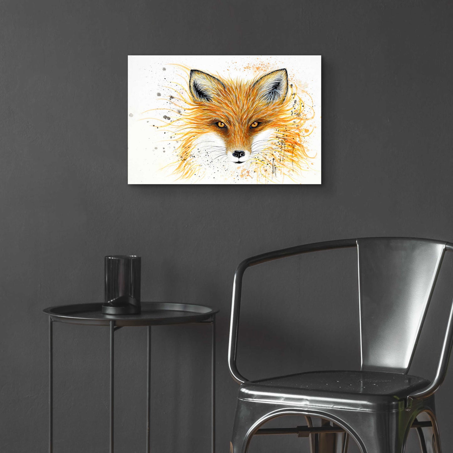 Epic Art 'Fox Fire' by Michelle Faber, Acrylic Glass Wall Art,24x16