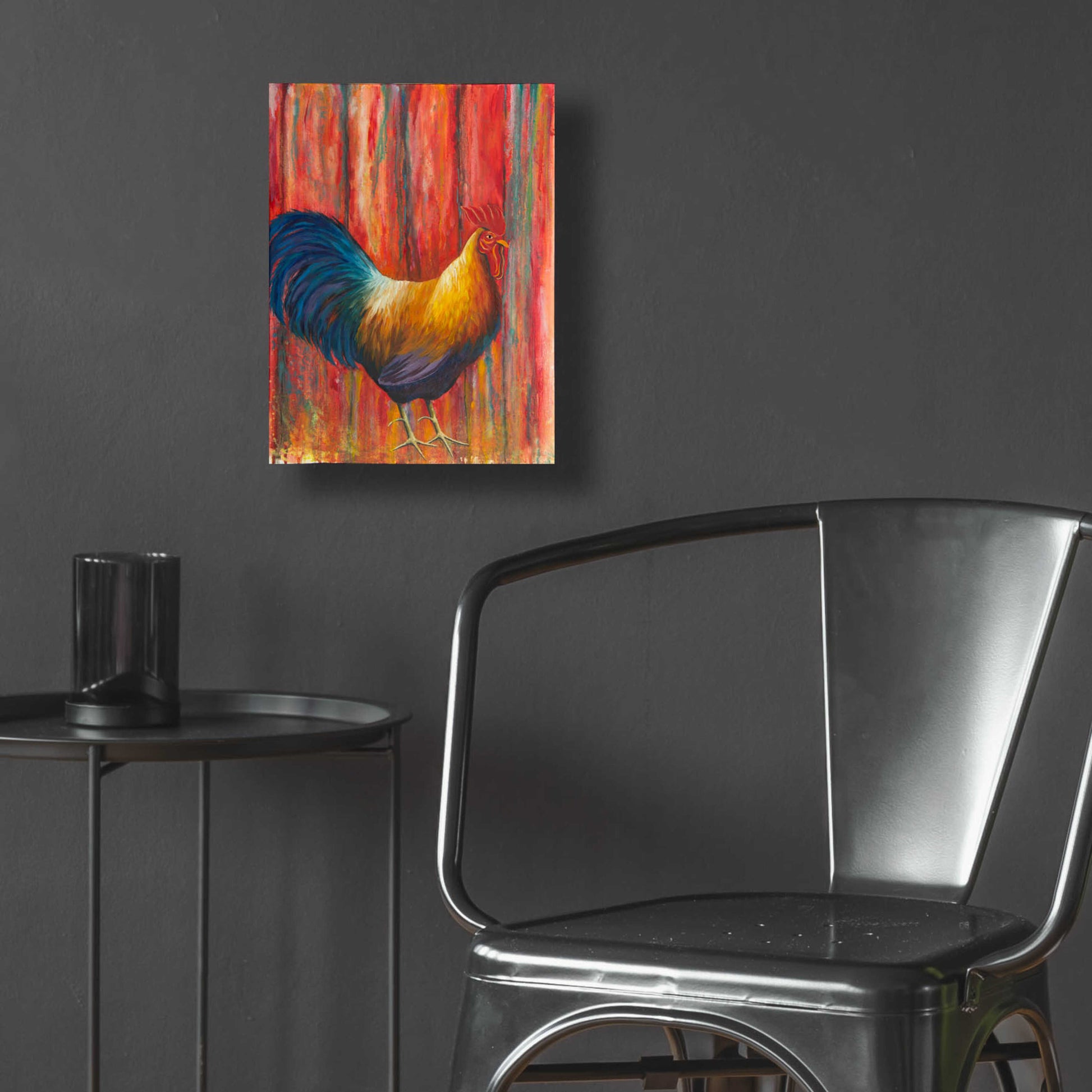 Epic Art 'Mr. Rooster' by Michelle Faber, Acrylic Glass Wall Art,12x16