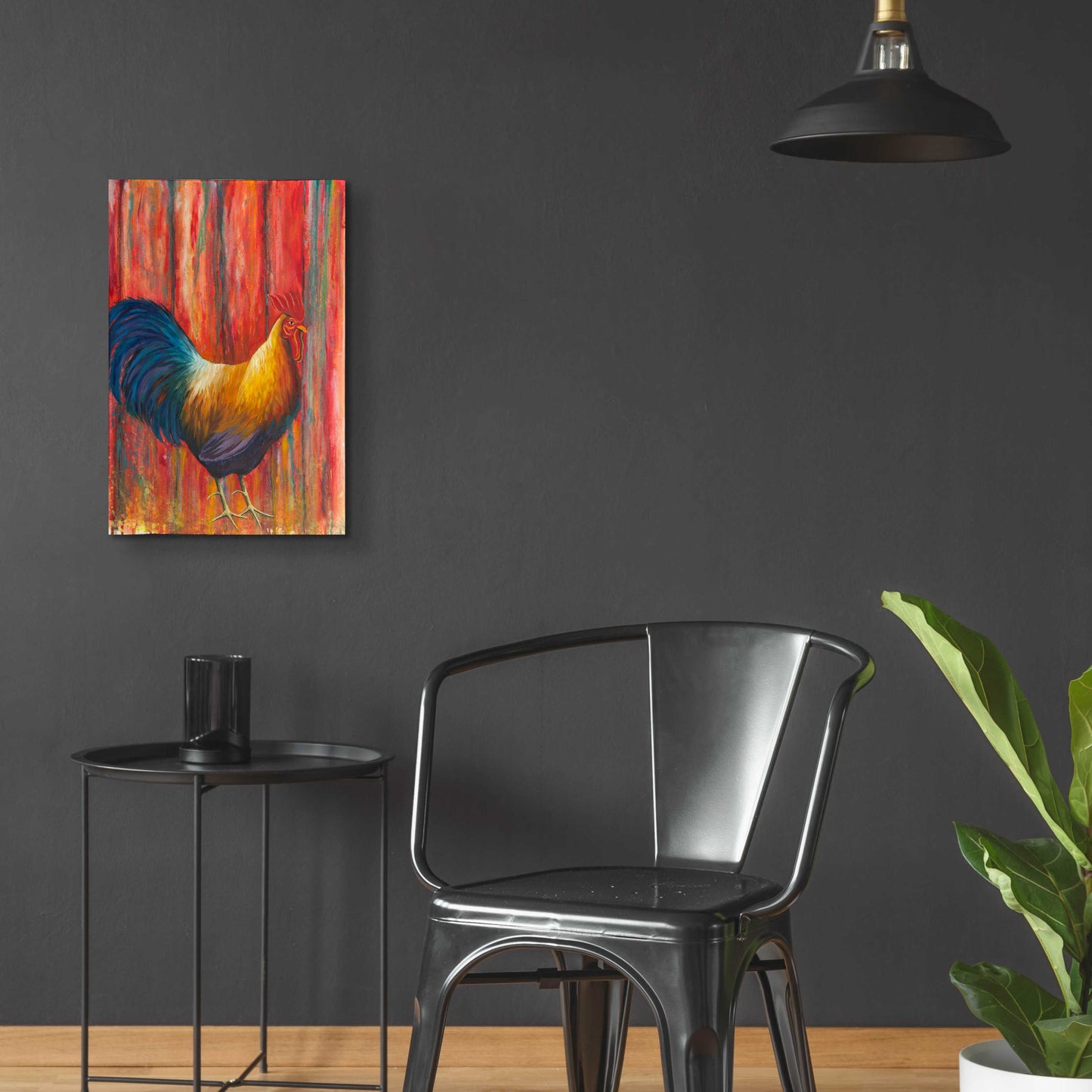 Epic Art 'Mr. Rooster' by Michelle Faber, Acrylic Glass Wall Art,16x24