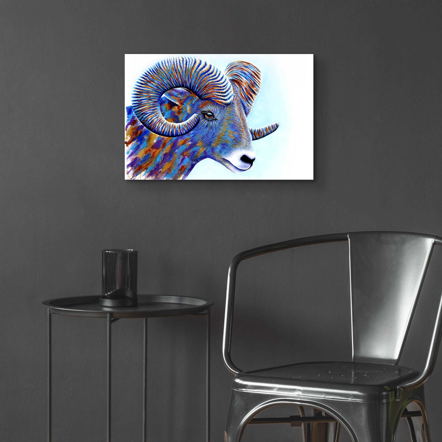 Epic Art 'Ram' by Michelle Faber, Acrylic Glass Wall Art,24x16