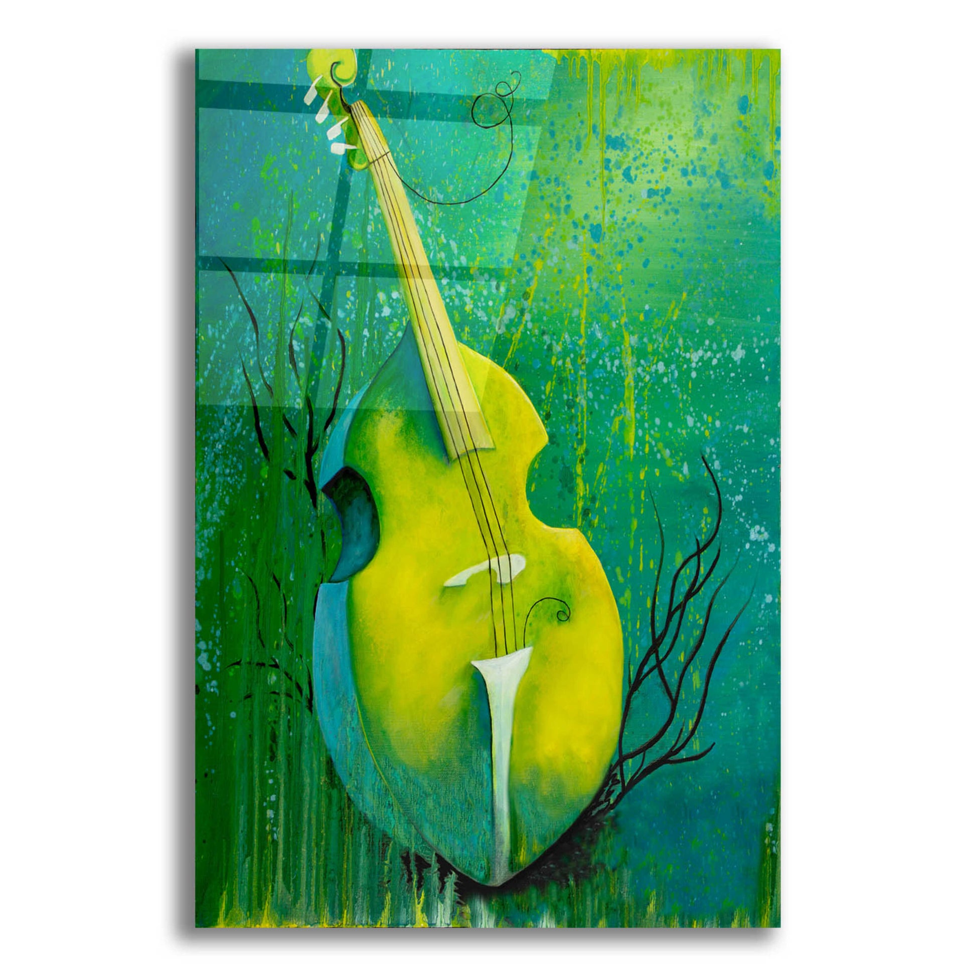 Epic Art 'Sunken Dreams Cello' by Michelle Faber, Acrylic Glass Wall Art,12x16