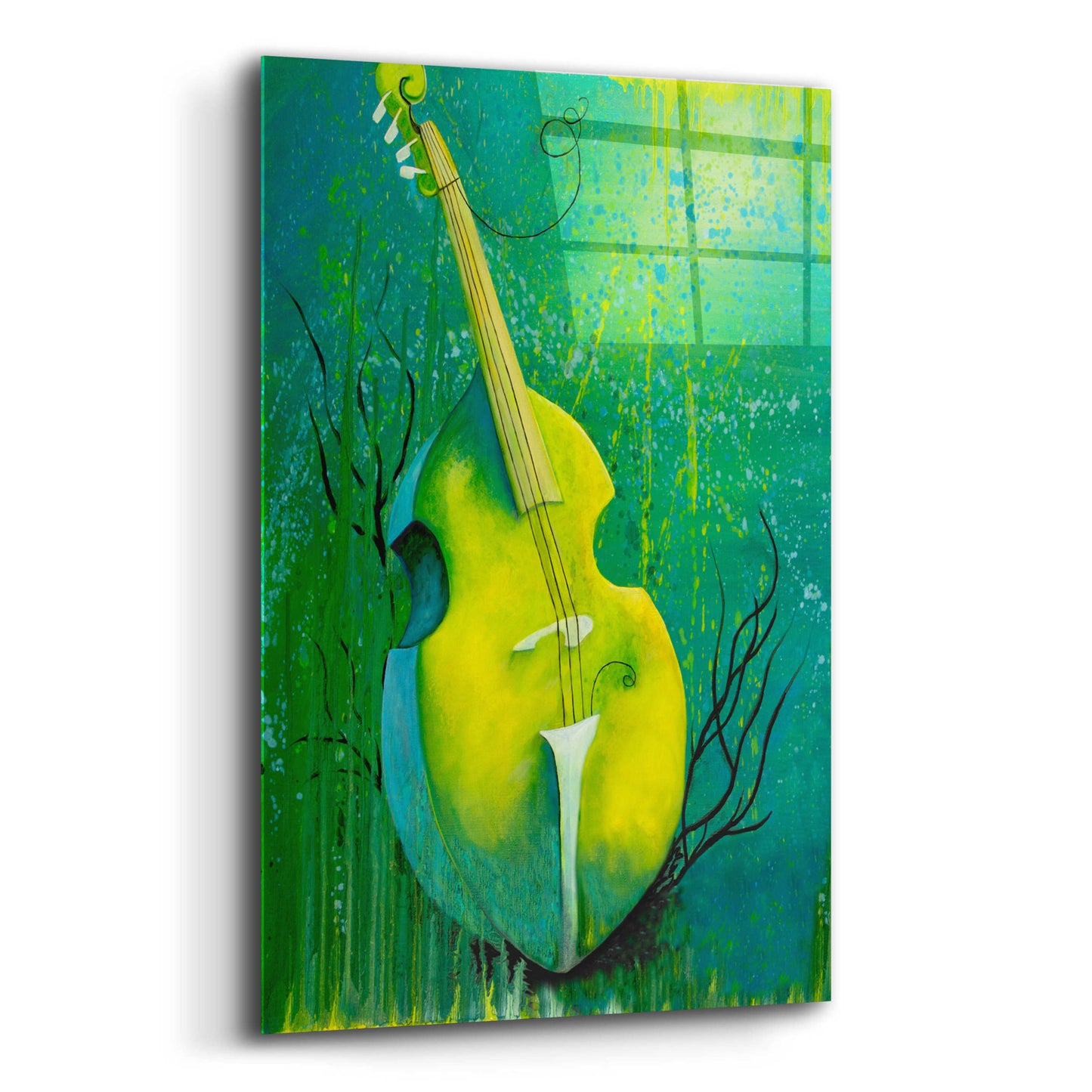 Epic Art 'Sunken Dreams Cello' by Michelle Faber, Acrylic Glass Wall Art,16x24