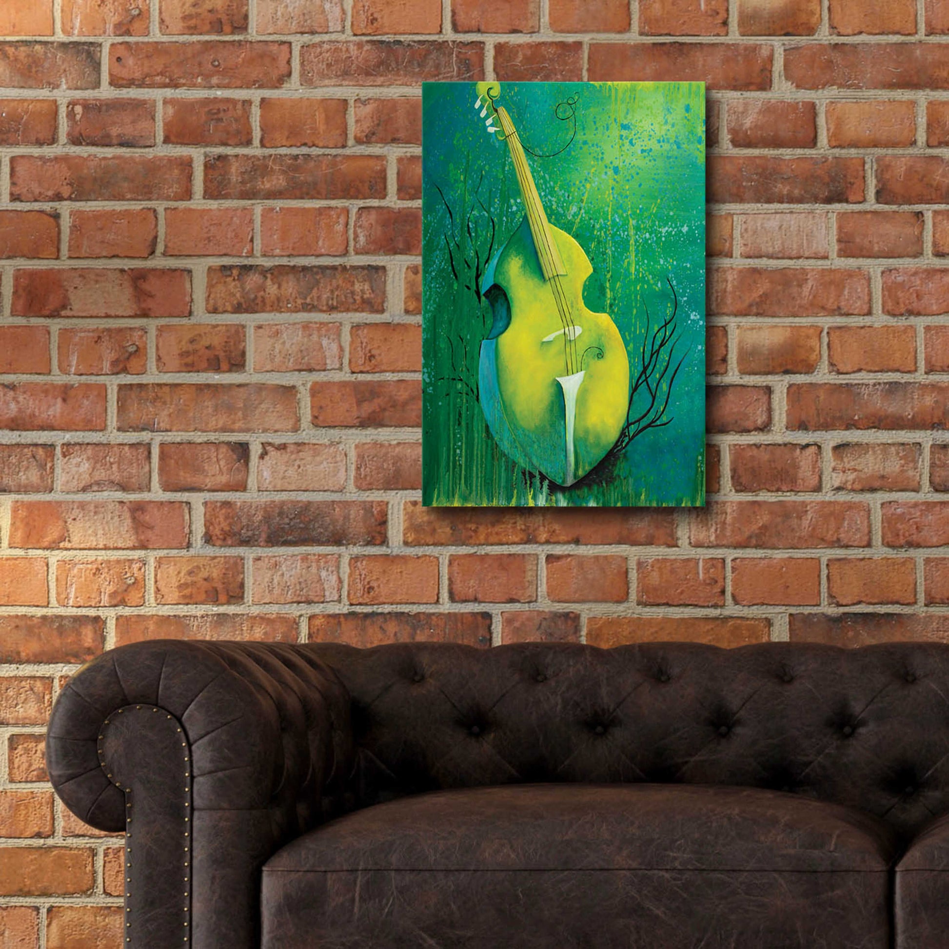 Epic Art 'Sunken Dreams Cello' by Michelle Faber, Acrylic Glass Wall Art,16x24