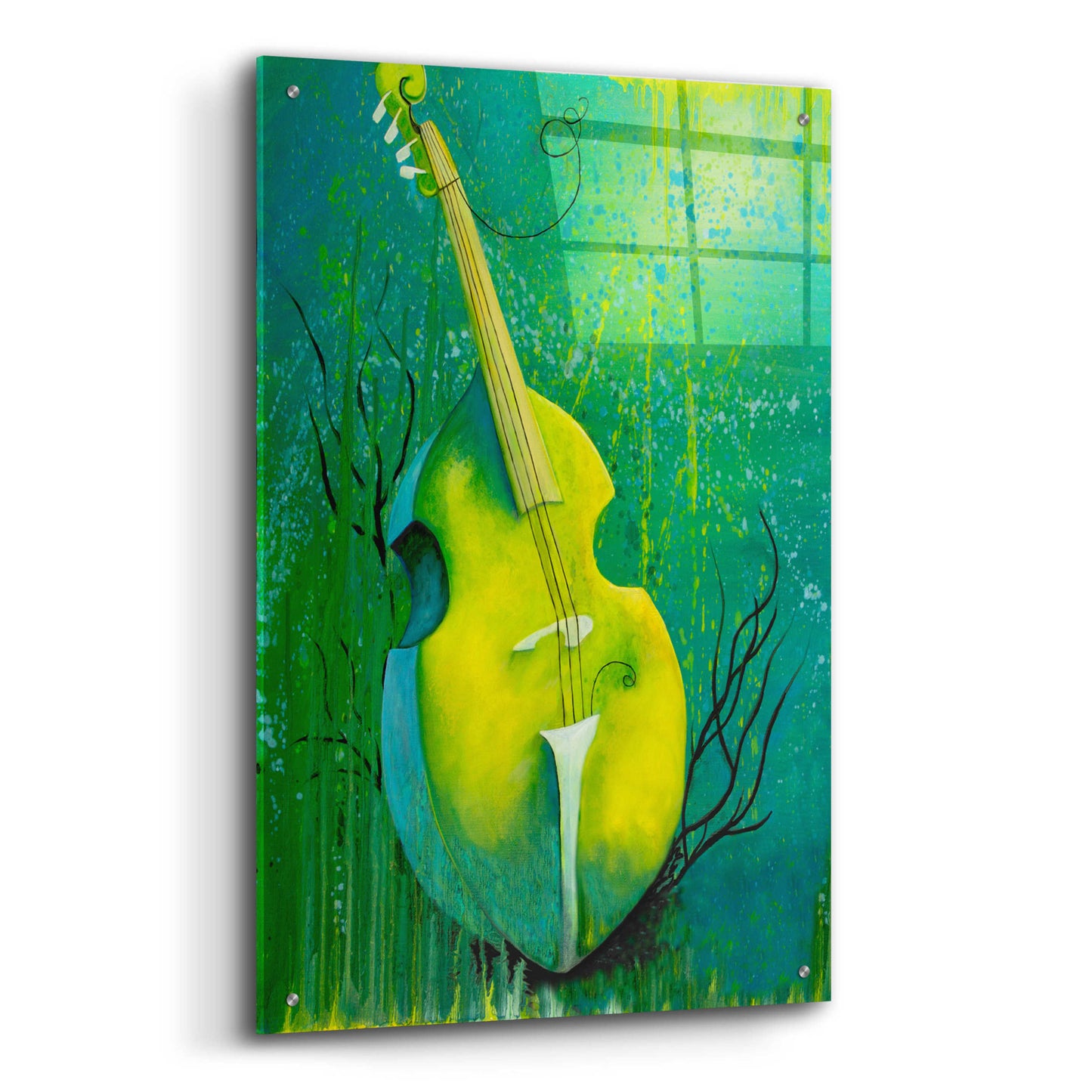 Epic Art 'Sunken Dreams Cello' by Michelle Faber, Acrylic Glass Wall Art,24x36