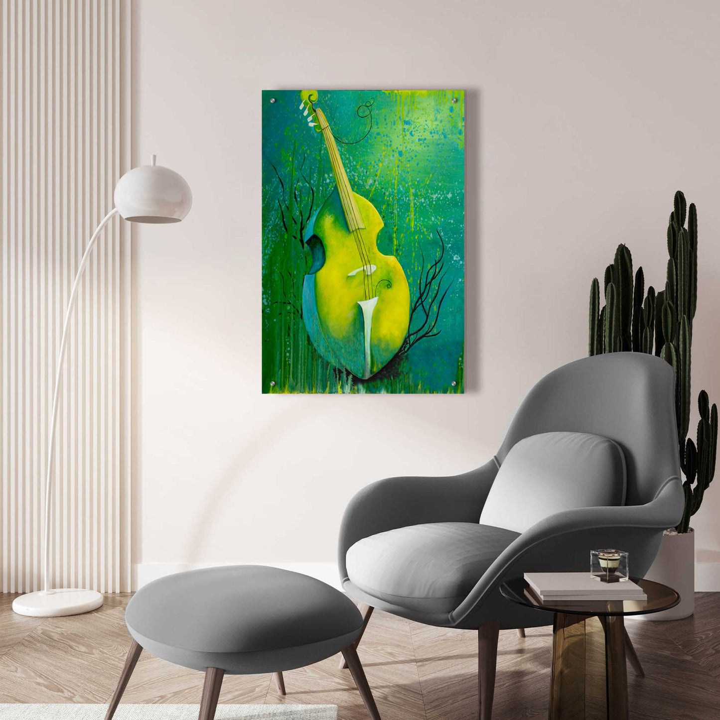 Epic Art 'Sunken Dreams Cello' by Michelle Faber, Acrylic Glass Wall Art,24x36