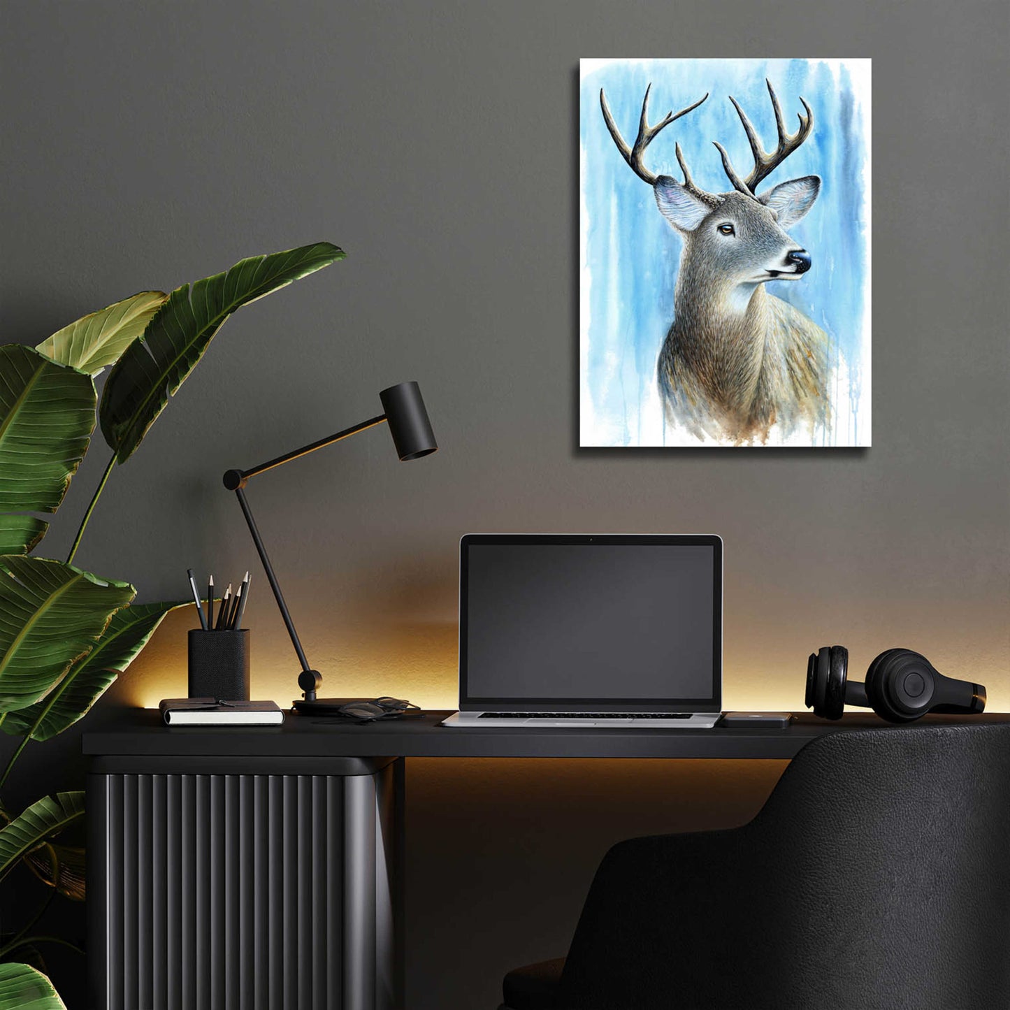 Epic Art 'Buck' by Michelle Faber, Acrylic Glass Wall Art,12x16