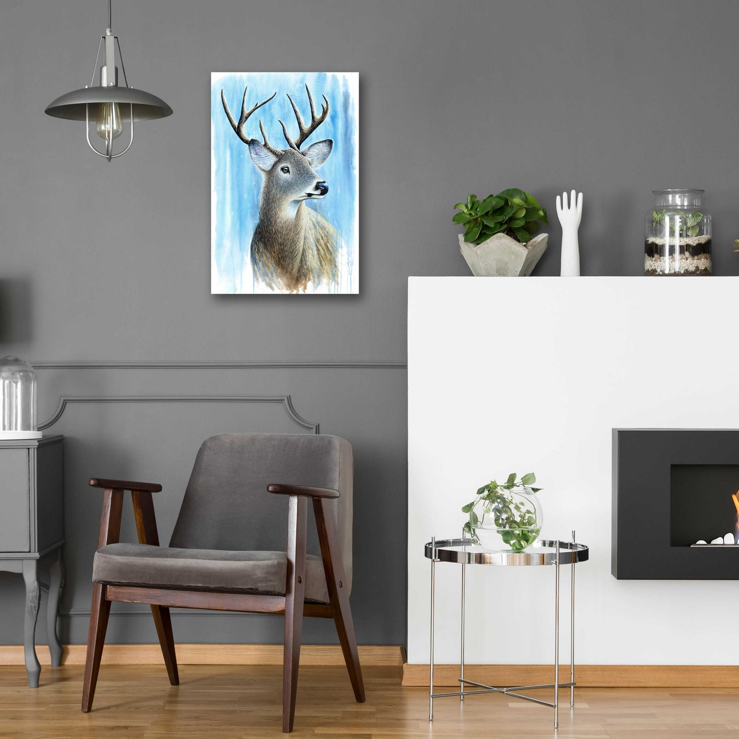 Epic Art 'Buck' by Michelle Faber, Acrylic Glass Wall Art,16x24