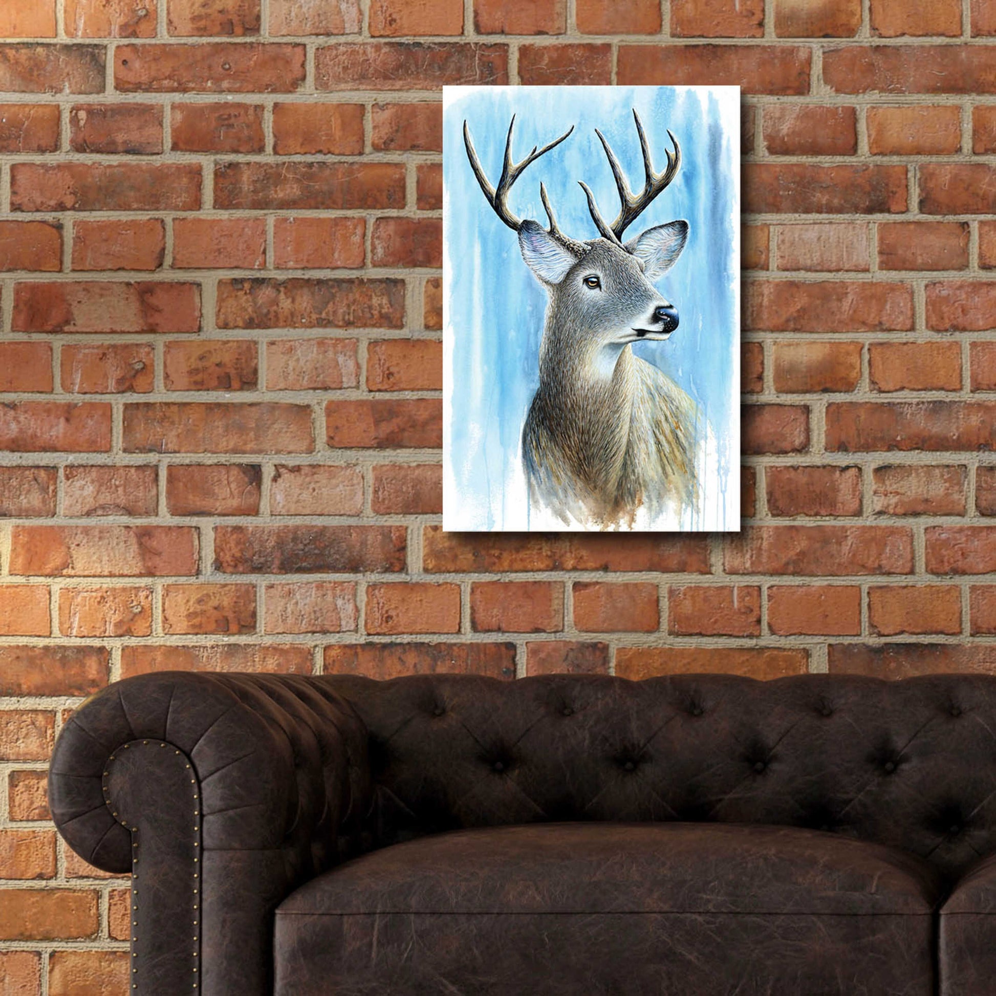 Epic Art 'Buck' by Michelle Faber, Acrylic Glass Wall Art,16x24