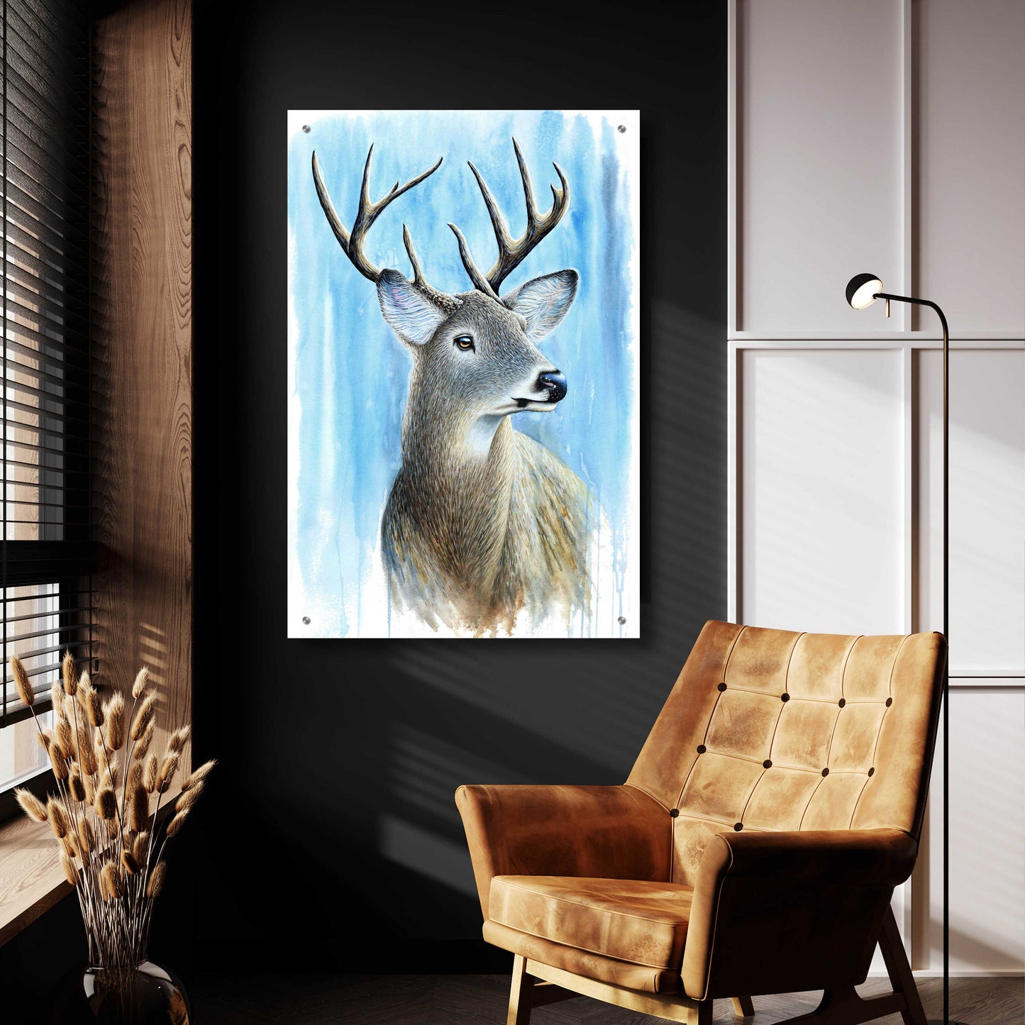 Epic Art 'Buck' by Michelle Faber, Acrylic Glass Wall Art,24x36