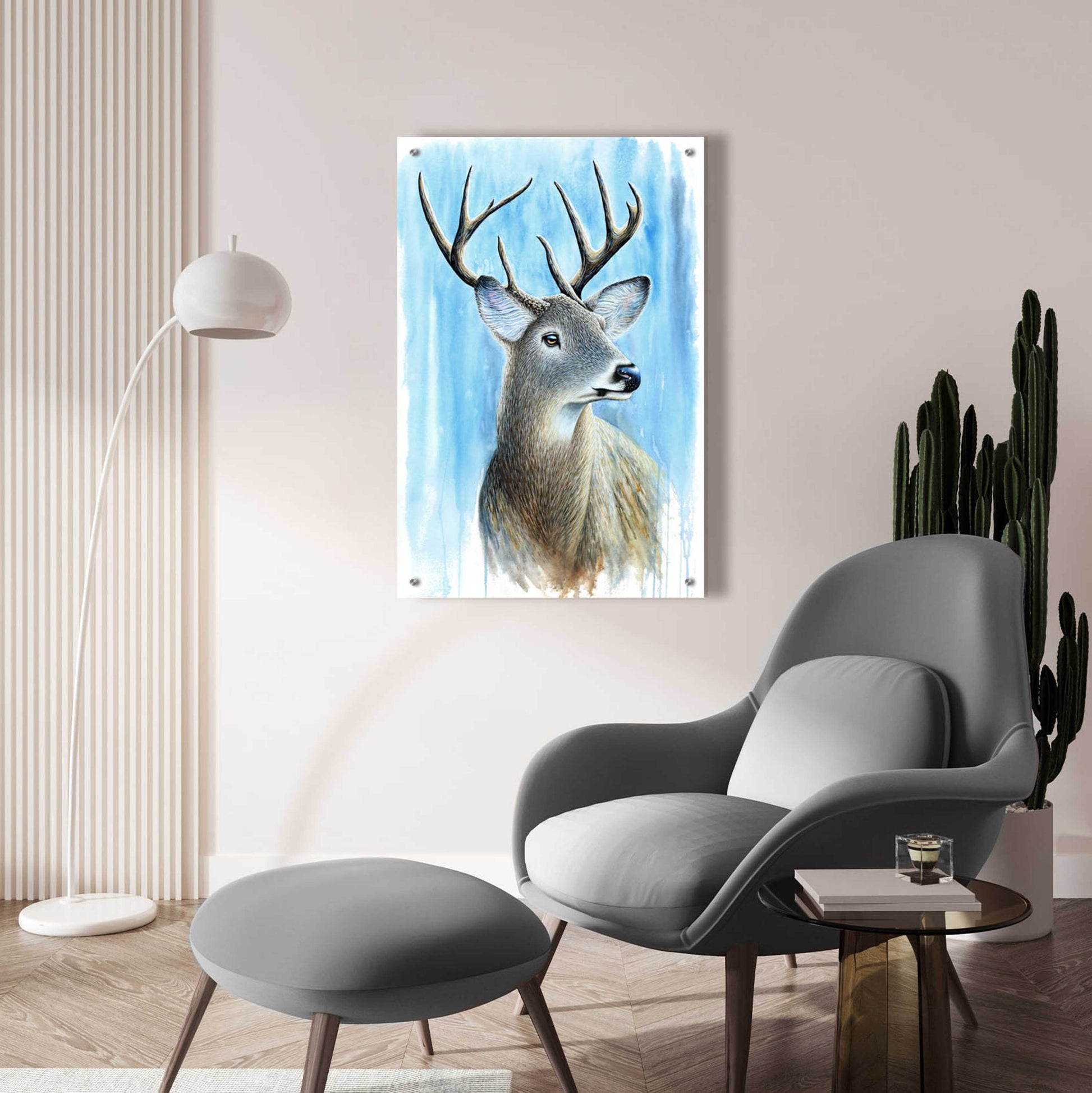 Epic Art 'Buck' by Michelle Faber, Acrylic Glass Wall Art,24x36