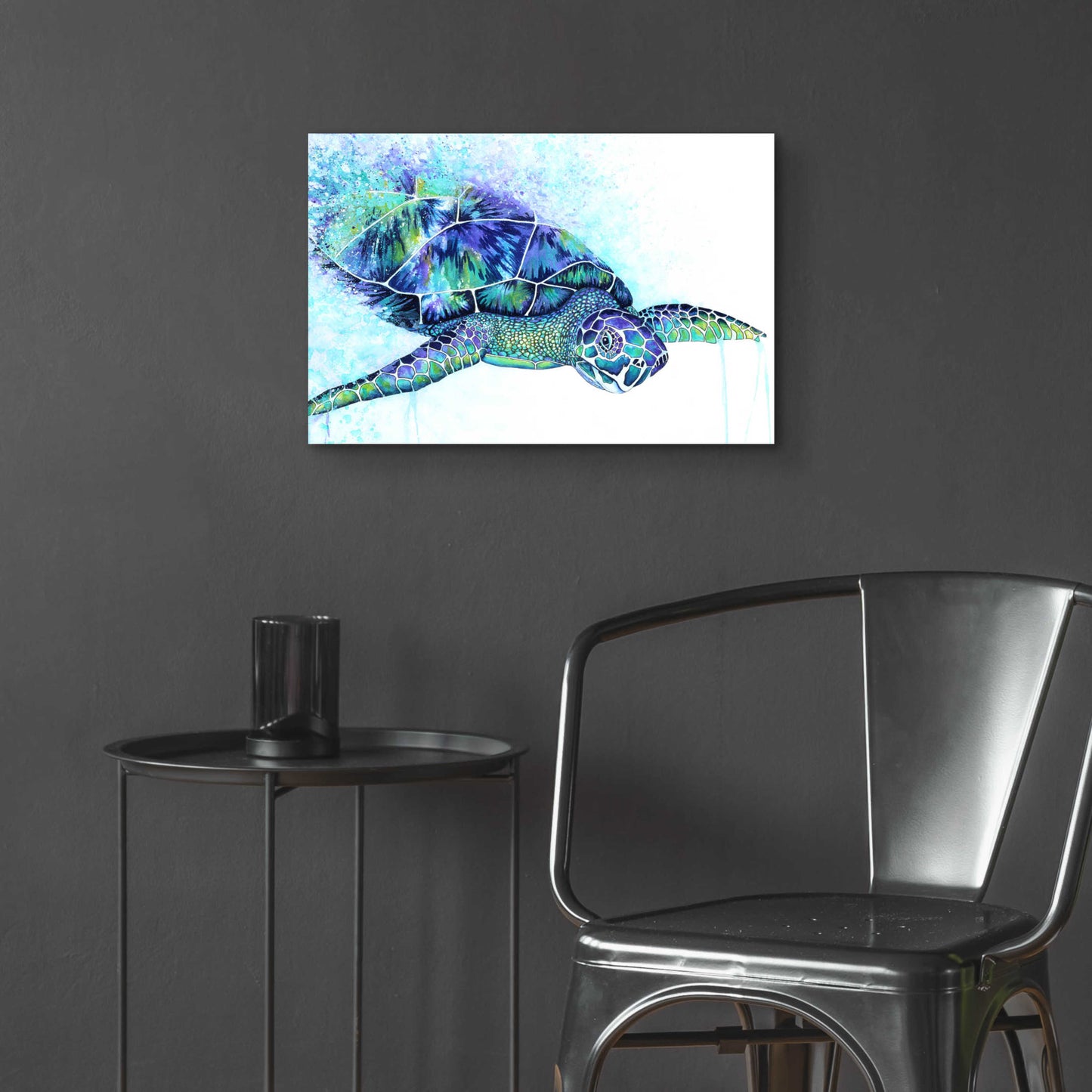 Epic Art 'Sea Turtle' by Michelle Faber, Acrylic Glass Wall Art,24x16