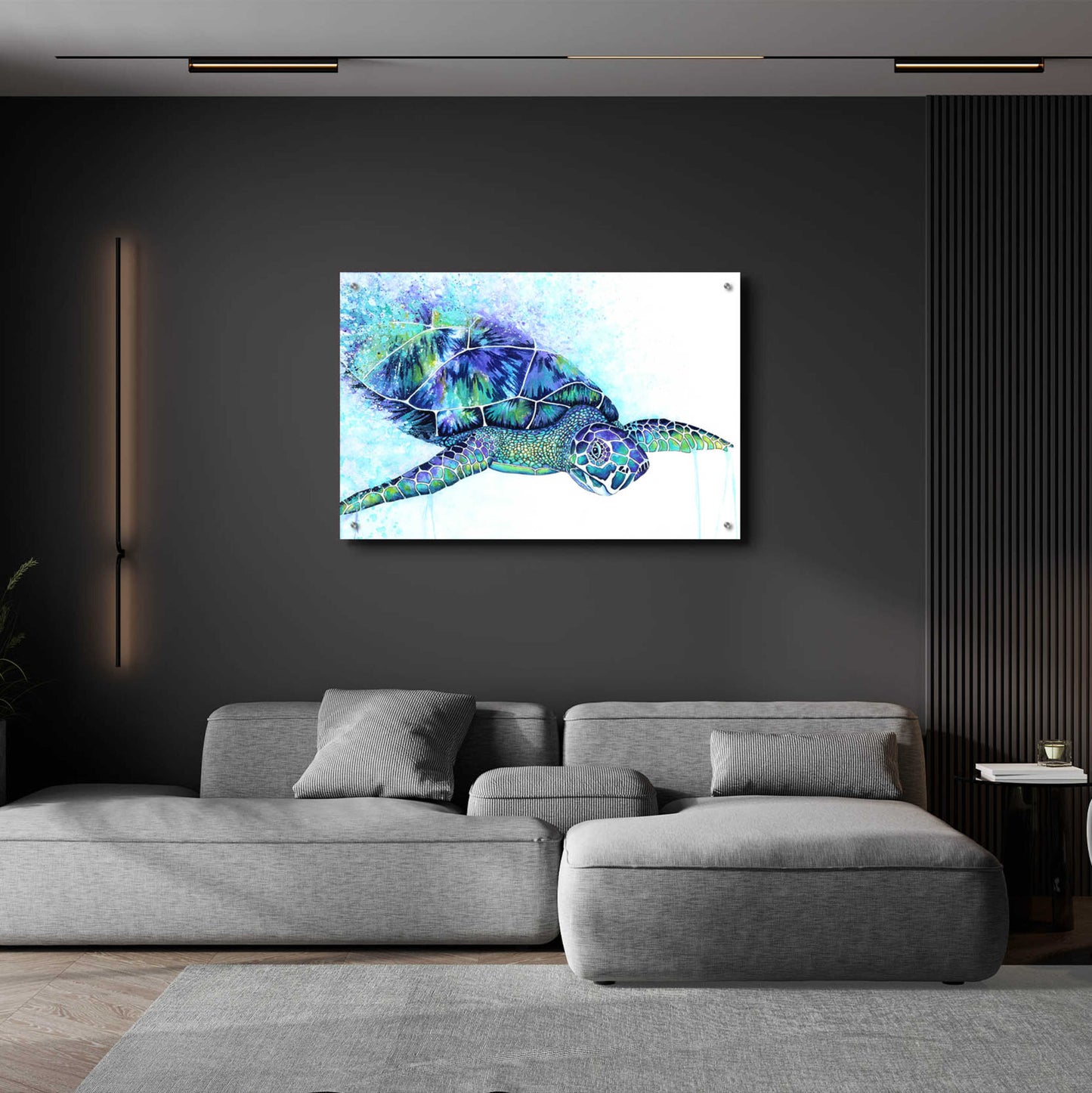 Epic Art 'Sea Turtle' by Michelle Faber, Acrylic Glass Wall Art,36x24