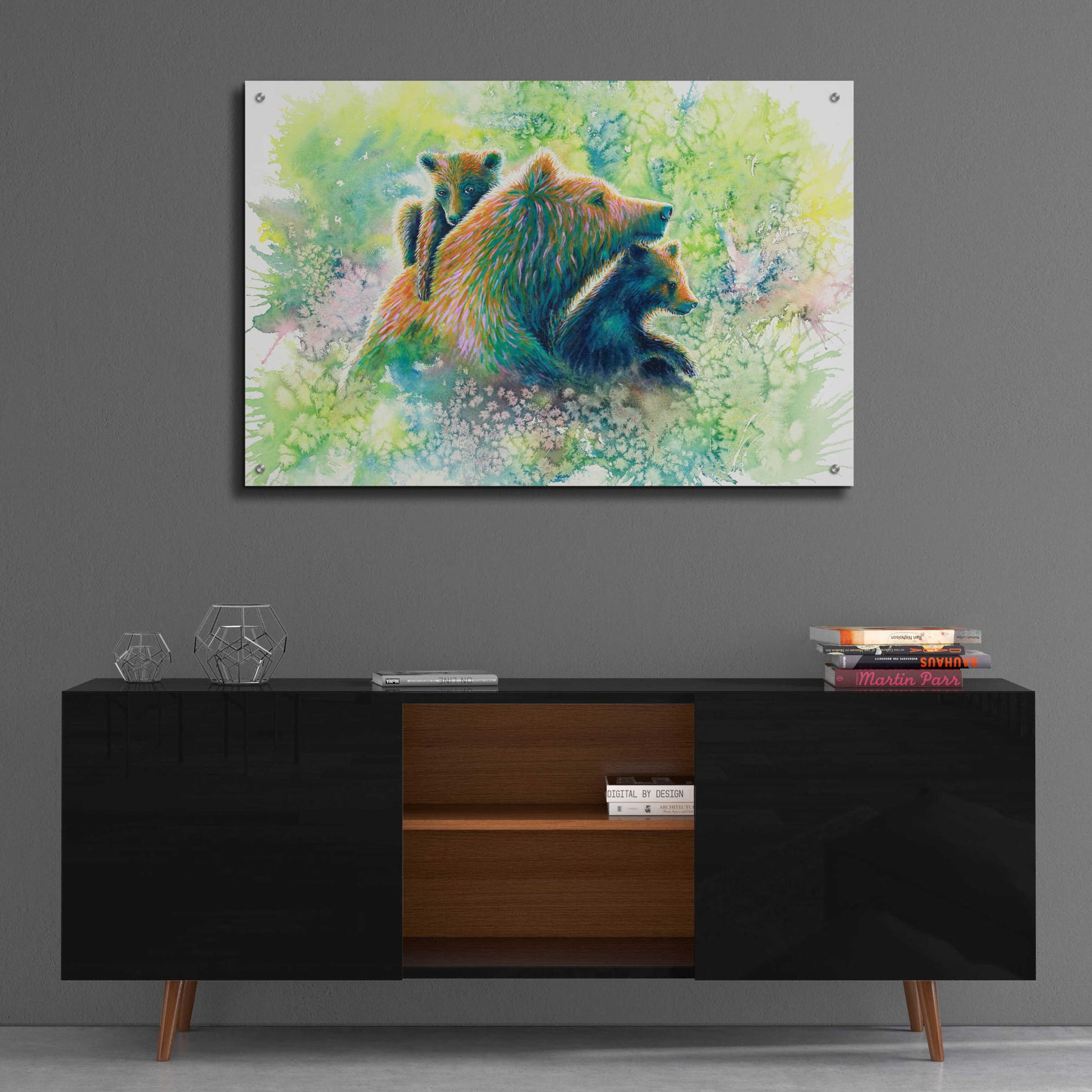 Epic Art 'Mother Grizzly Bear' by Michelle Faber, Acrylic Glass Wall Art,36x24