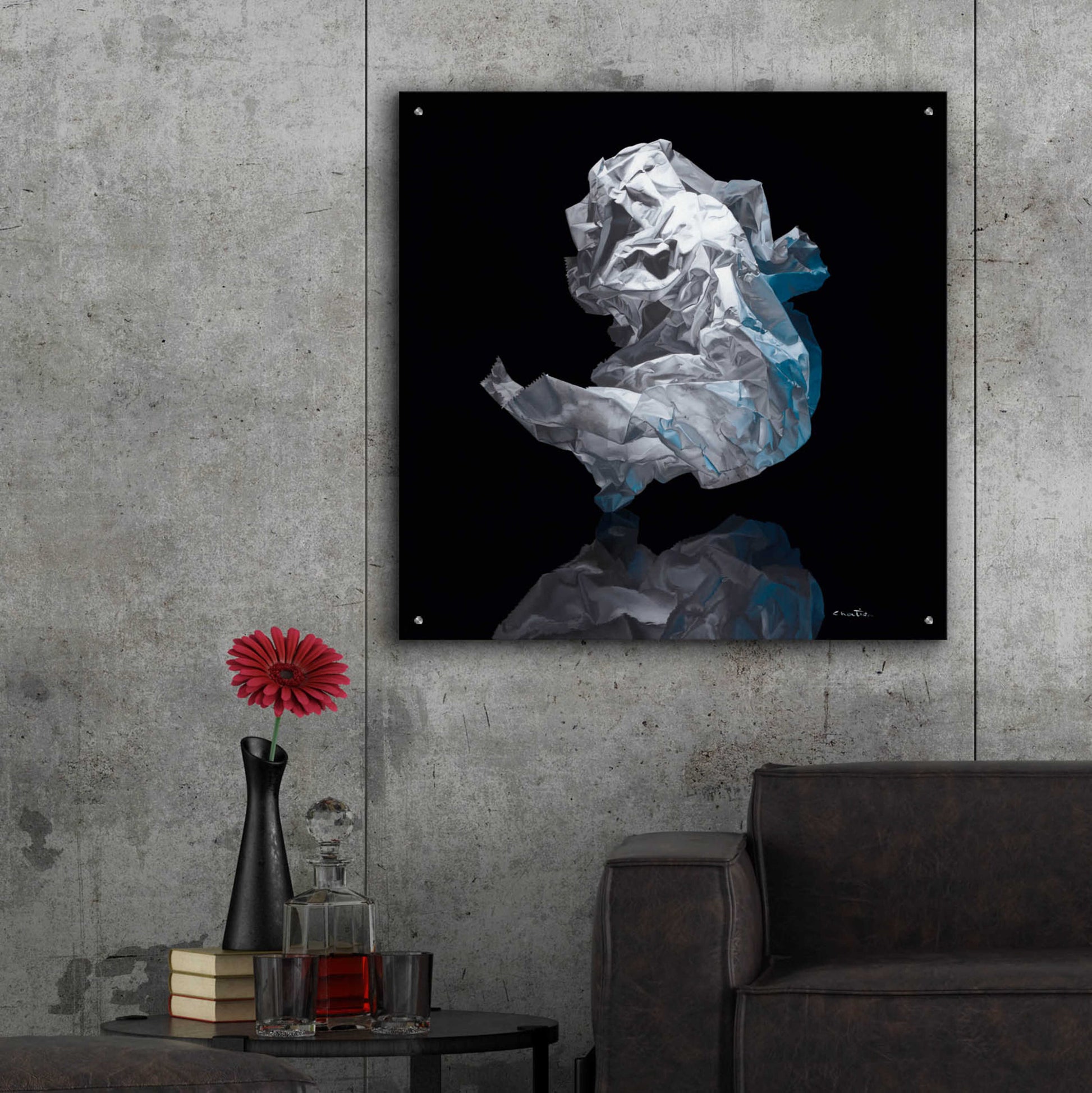 Epic Art 'Iceberg IV' by Francois Chartier, Acrylic Glass Wall Art,36x36