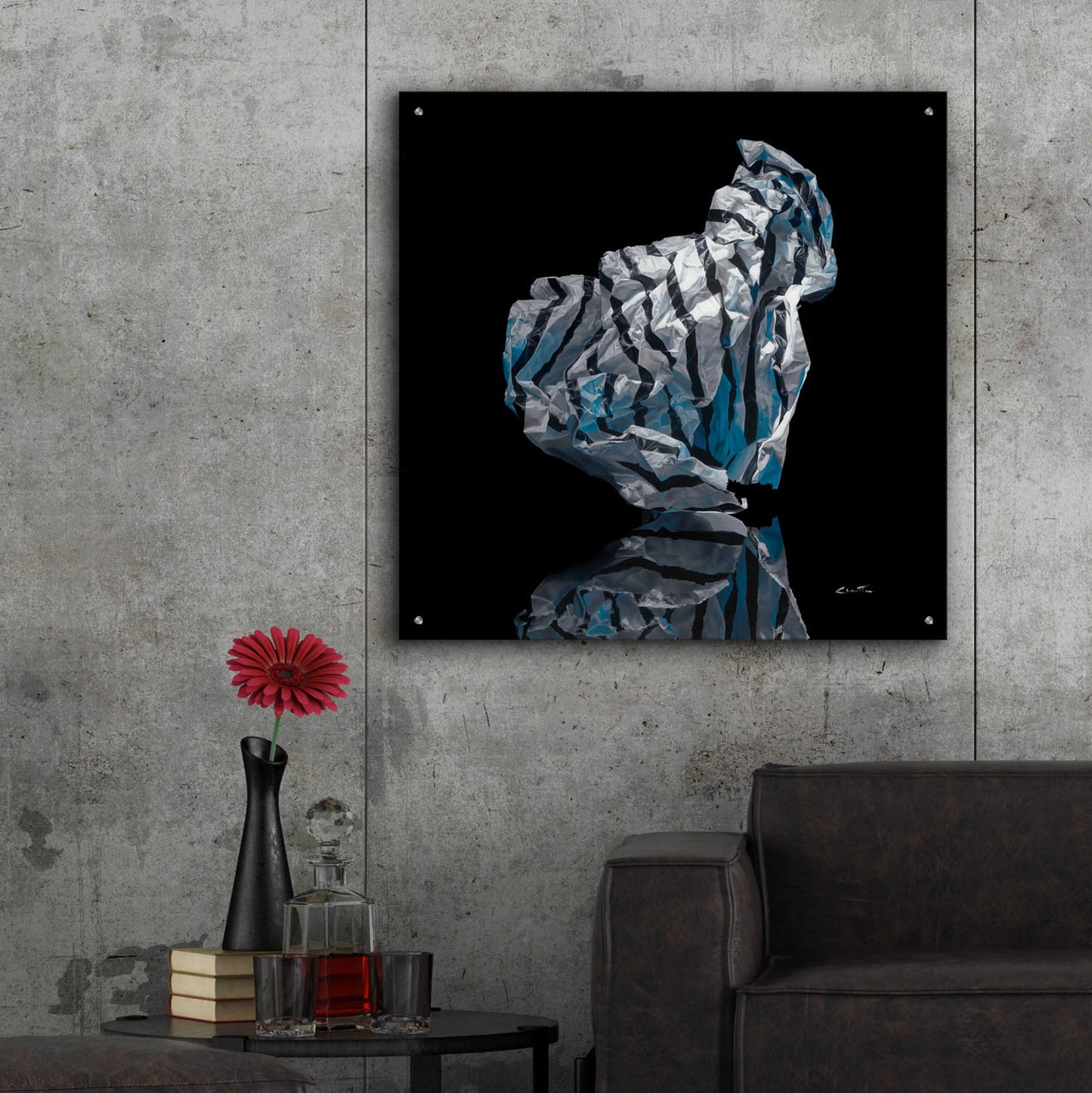 Epic Art 'Iceberg VI' by Francois Chartier, Acrylic Glass Wall Art,36x36