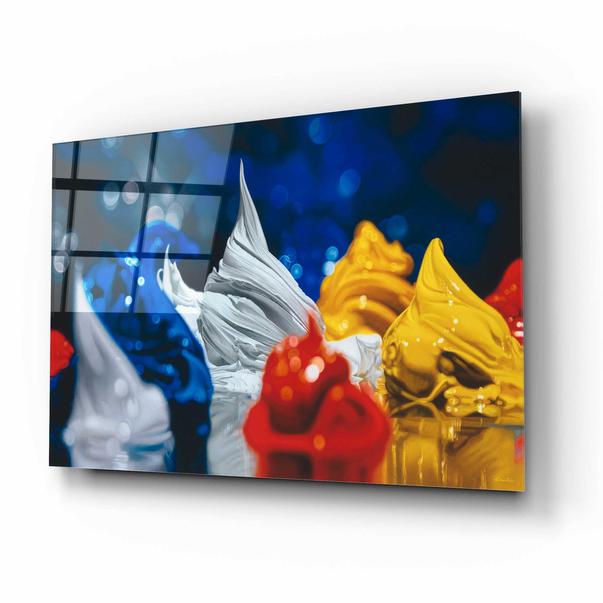 Epic Art 'Primary Color' by Francois Chartier, Acrylic Glass Wall Art,16x12