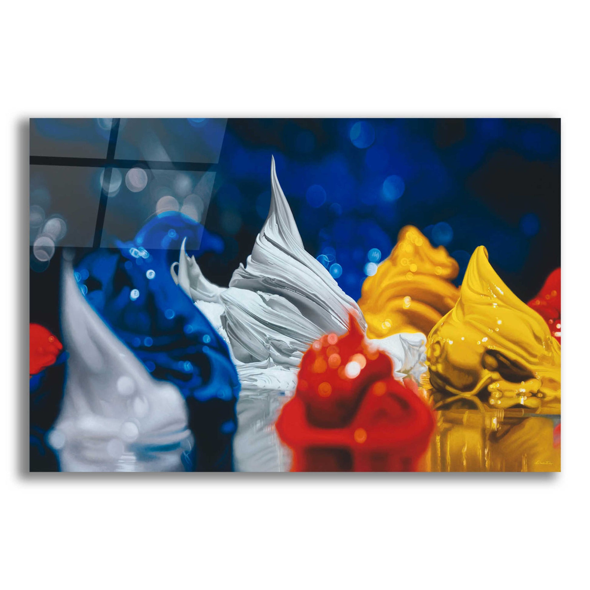 Epic Art 'Primary Color' by Francois Chartier, Acrylic Glass Wall Art,16x12