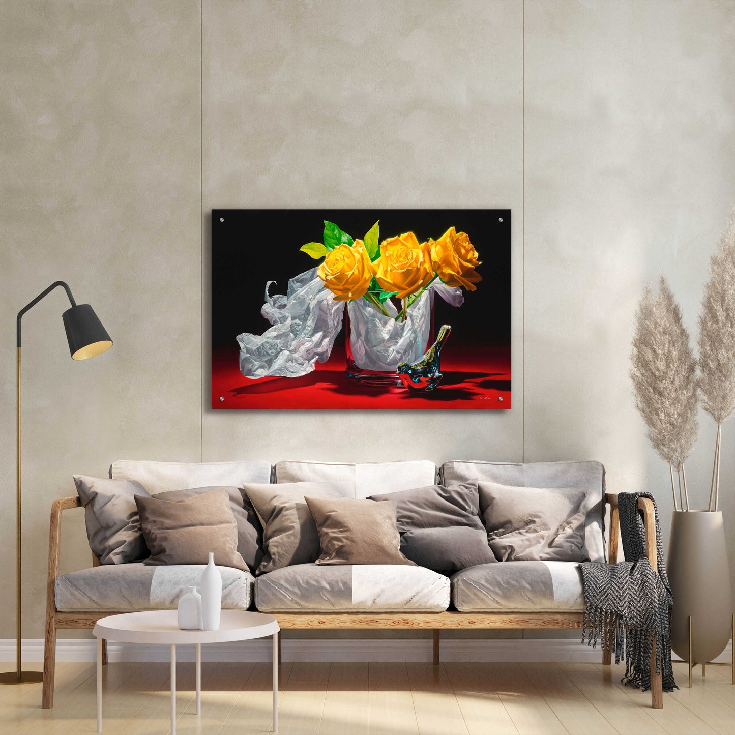 Epic Art 'Yellow Dream' by Francois Chartier, Acrylic Glass Wall Art,36x24