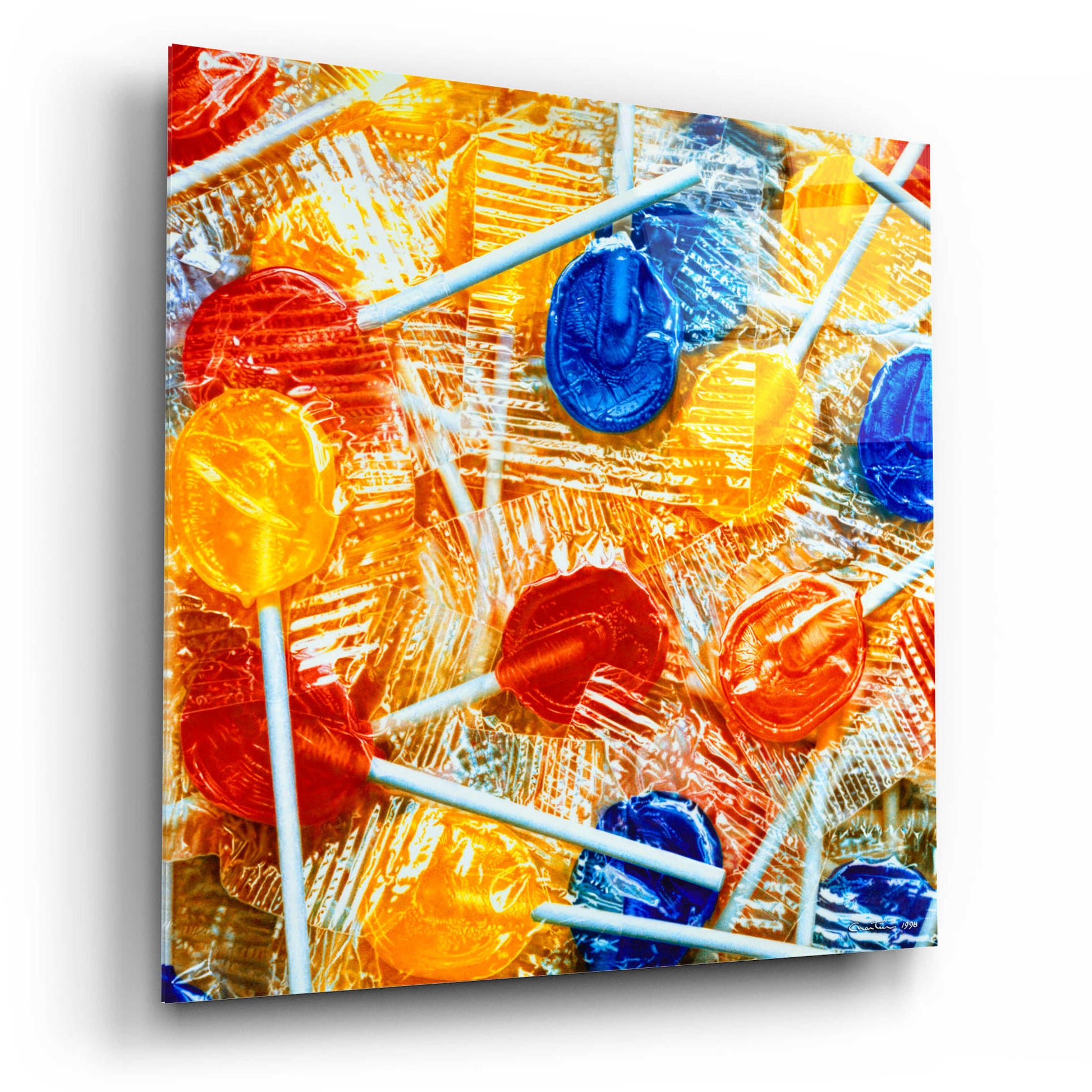 Epic Art 'Lollipops' by Francois Chartier, Acrylic Glass Wall Art,12x12