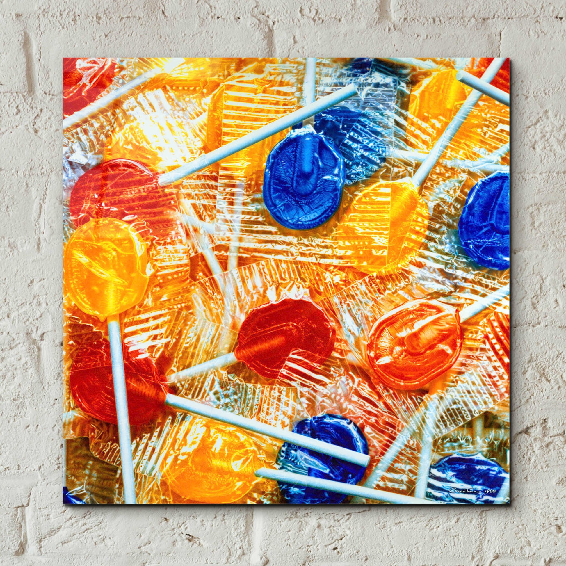 Epic Art 'Lollipops' by Francois Chartier, Acrylic Glass Wall Art,12x12