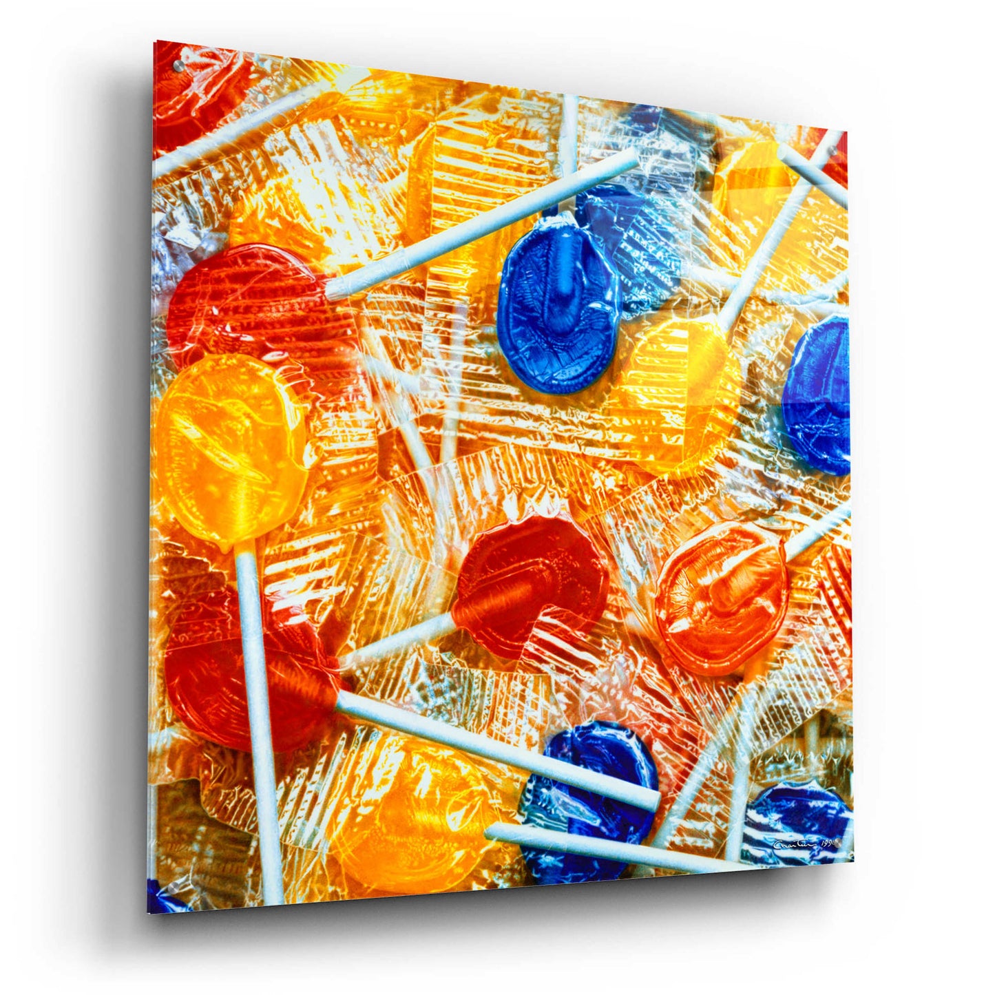 Epic Art 'Lollipops' by Francois Chartier, Acrylic Glass Wall Art,36x36