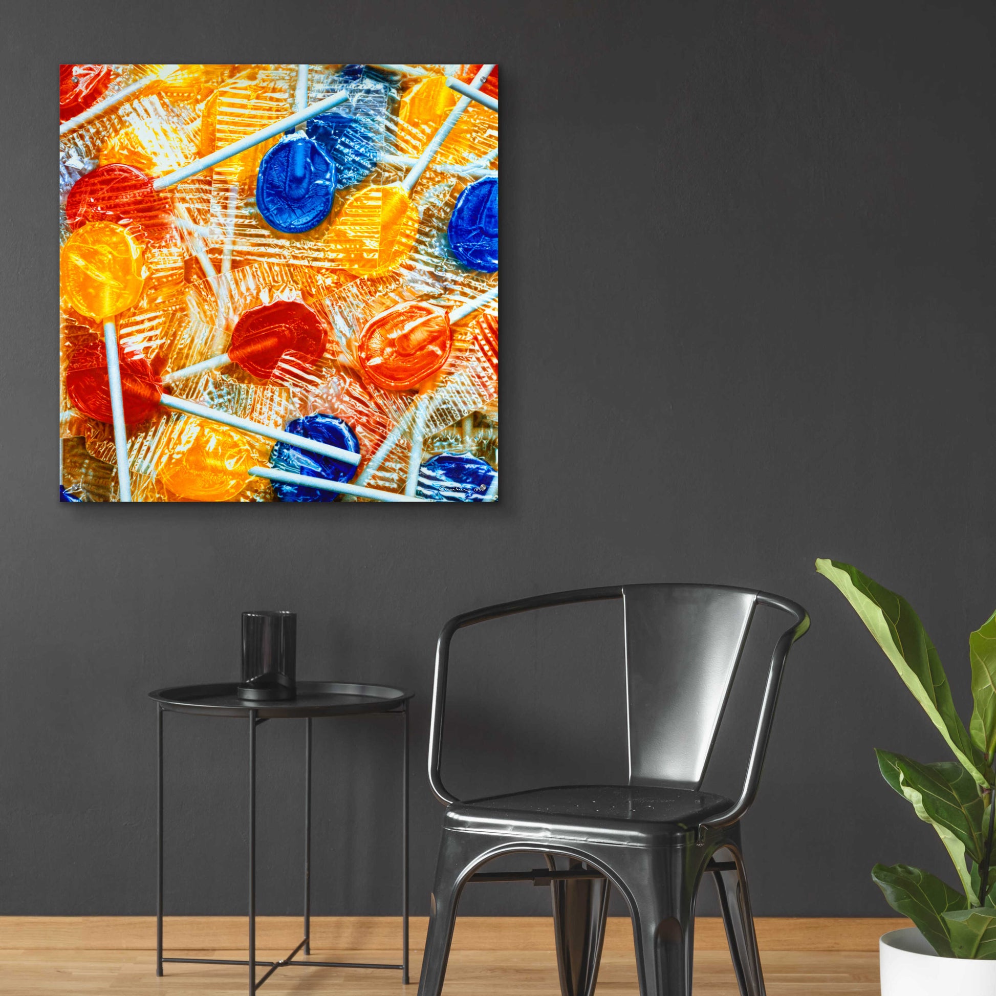 Epic Art 'Lollipops' by Francois Chartier, Acrylic Glass Wall Art,36x36