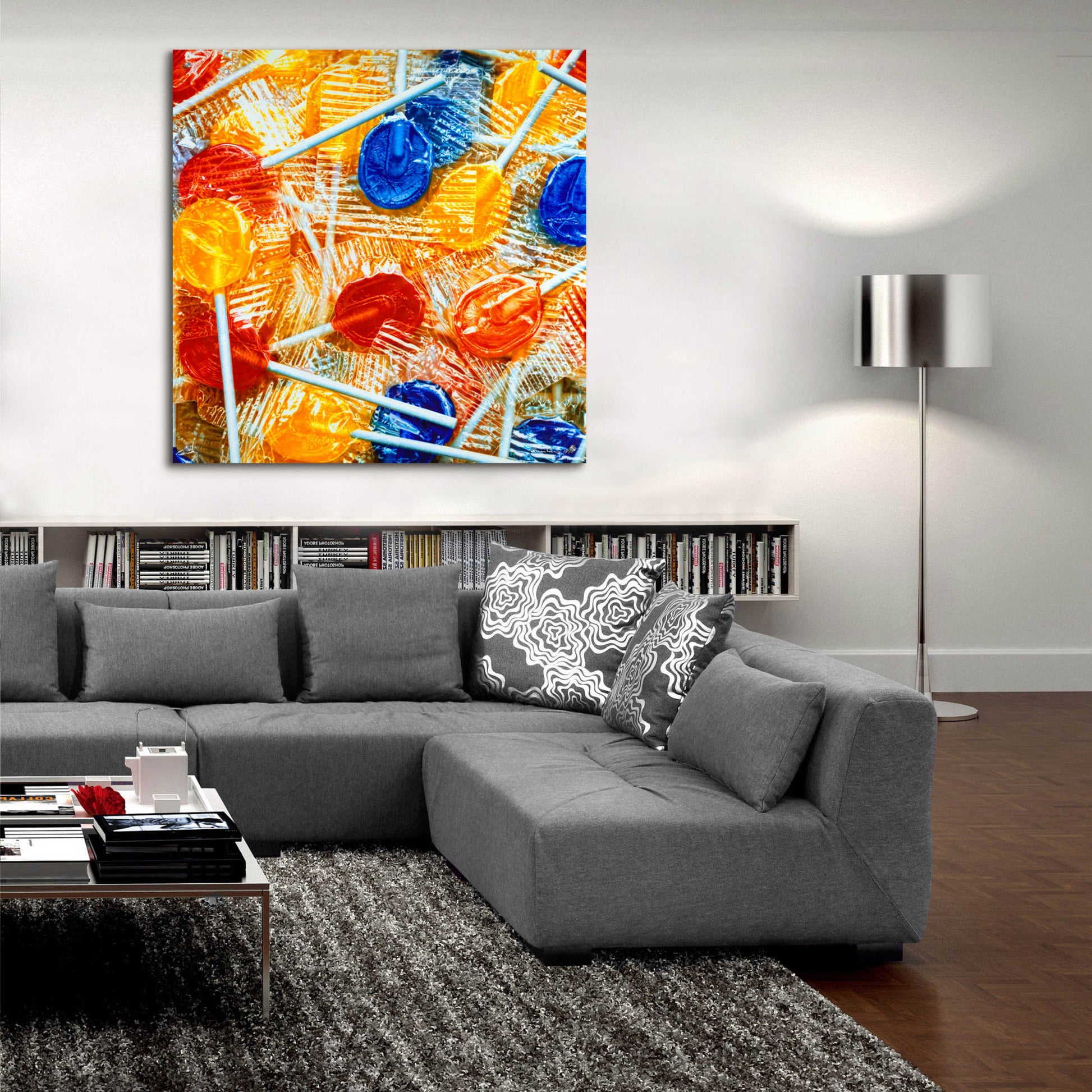 Epic Art 'Lollipops' by Francois Chartier, Acrylic Glass Wall Art,36x36