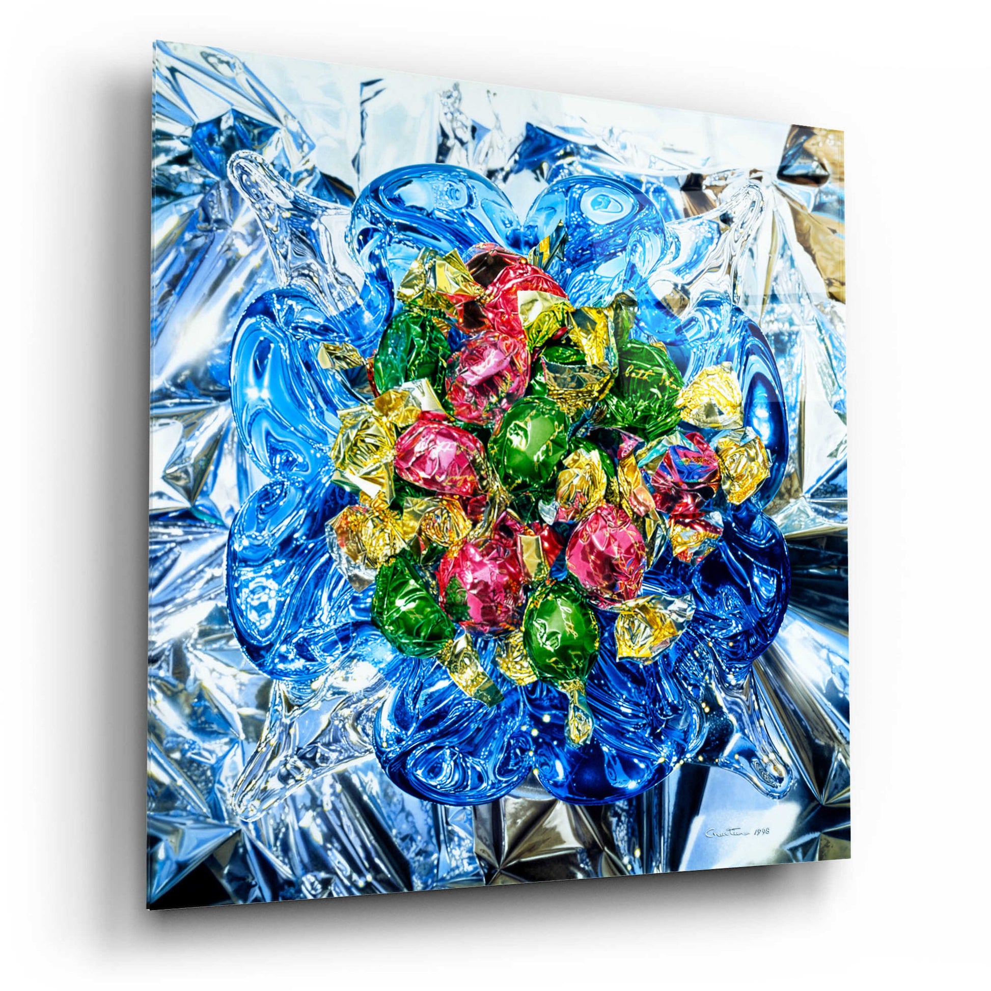 Epic Art 'Rhapsodie in Blue' by Francois Chartier, Acrylic Glass Wall Art,12x12