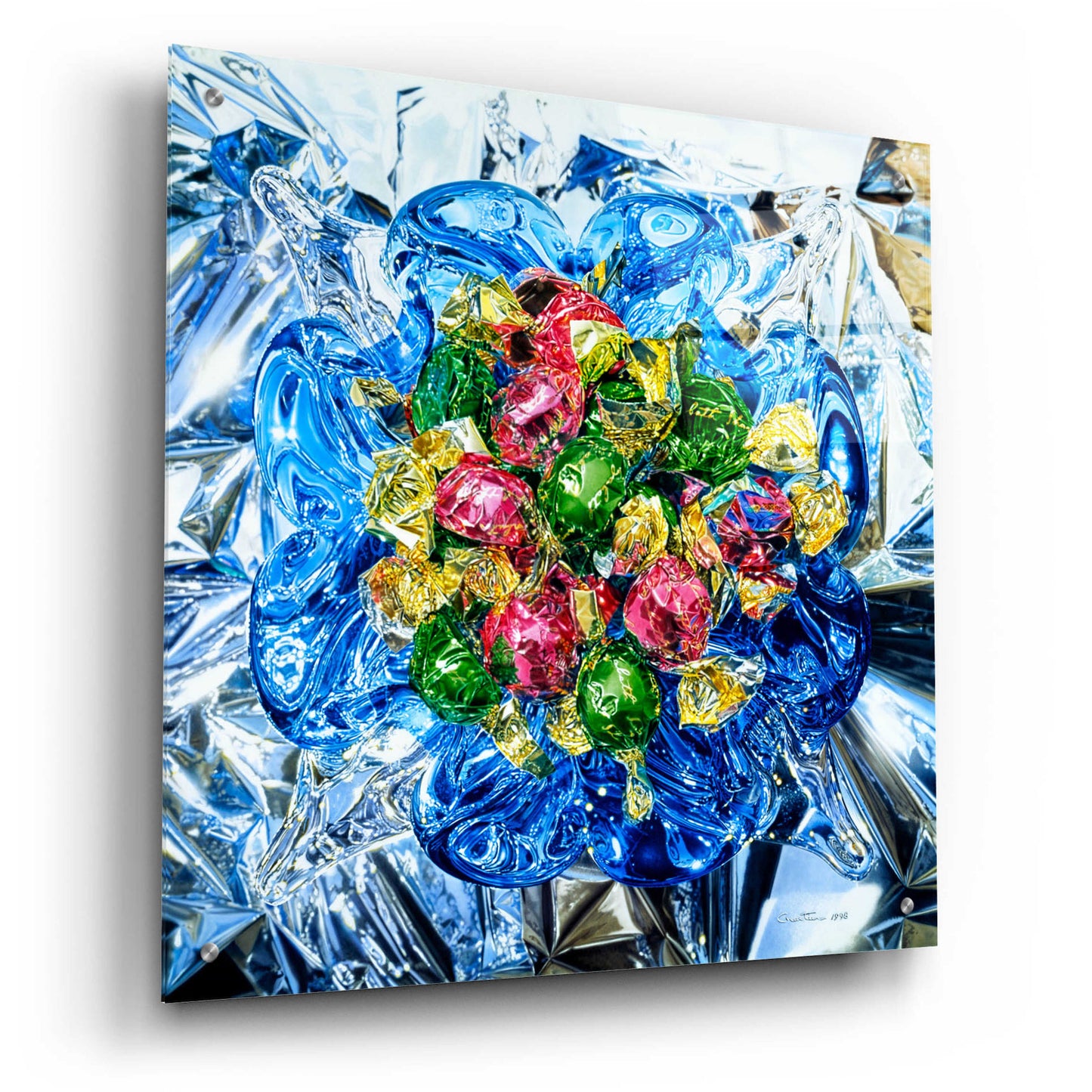 Epic Art 'Rhapsodie in Blue' by Francois Chartier, Acrylic Glass Wall Art,24x24