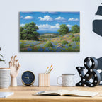 Epic Art 'Hill Country Blues' by R. Hed, Acrylic Glass Wall Art,16x12