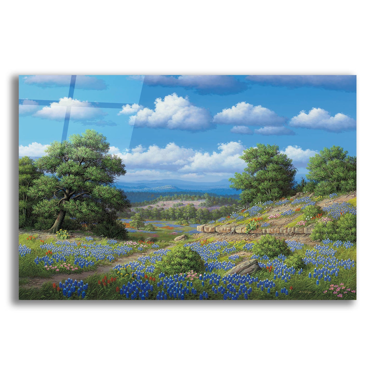 Epic Art 'Hill Country Blues' by R. Hed, Acrylic Glass Wall Art