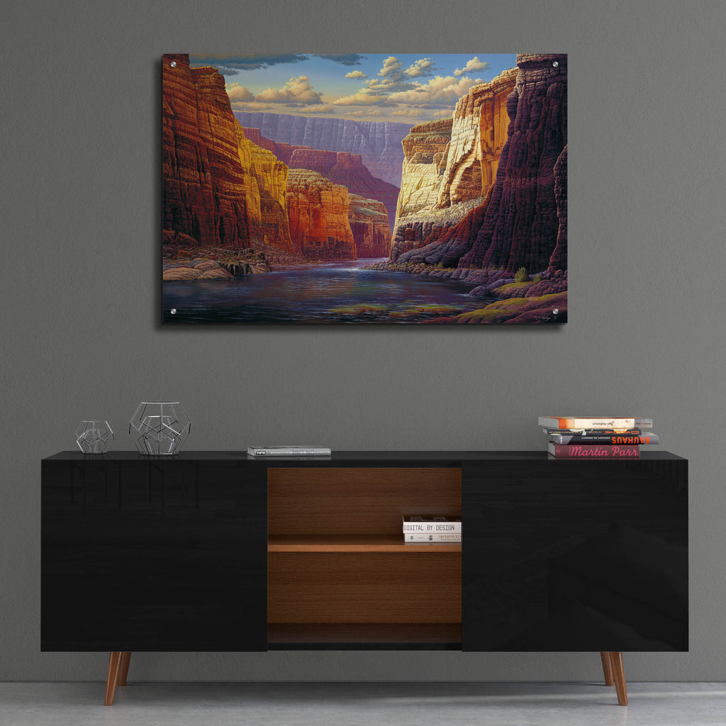 Epic Art 'The Gallery Merge' by R. Hed, Acrylic Glass Wall Art,36x24
