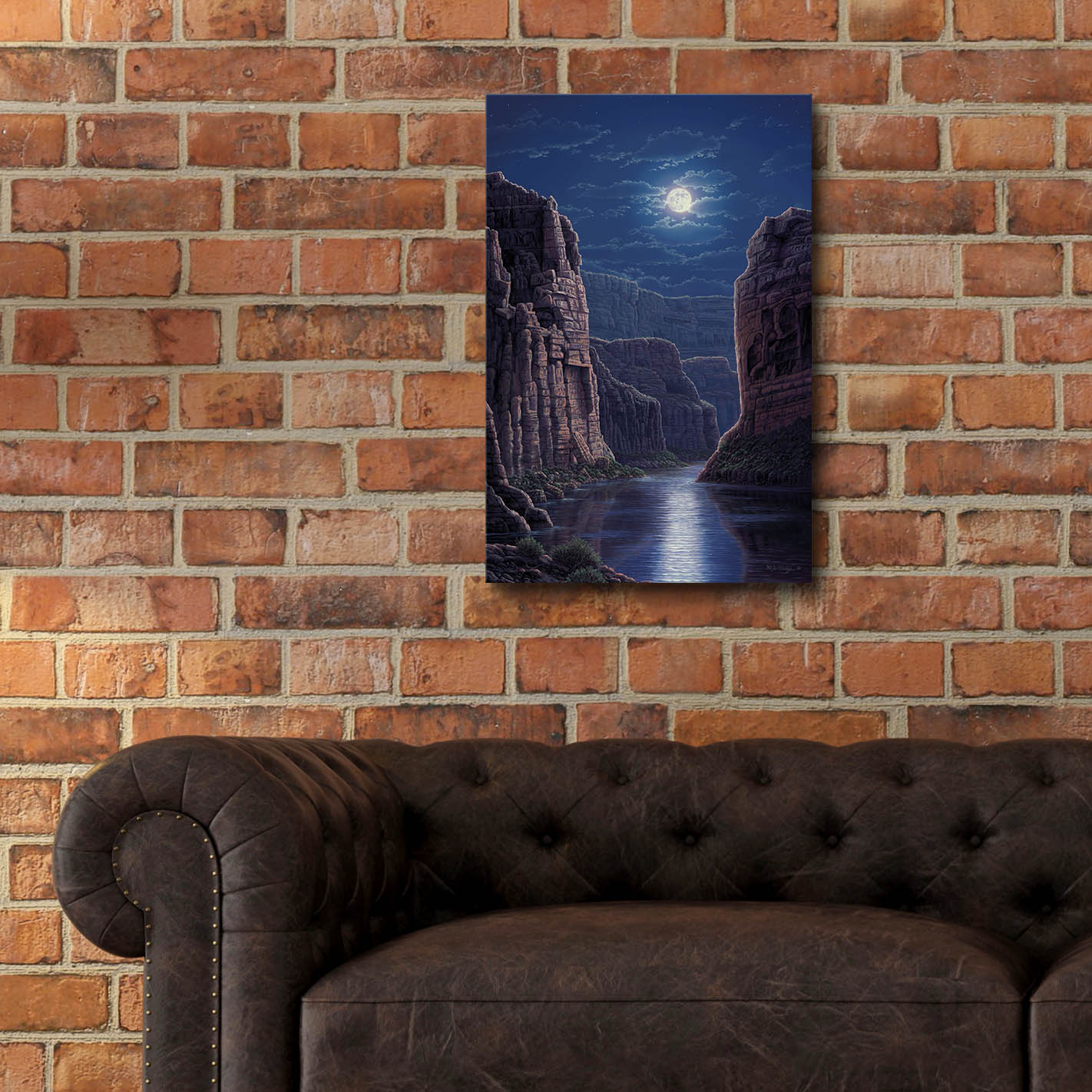 Epic Art 'Moonlit Pass' by R. Hed, Acrylic Glass Wall Art,16x24