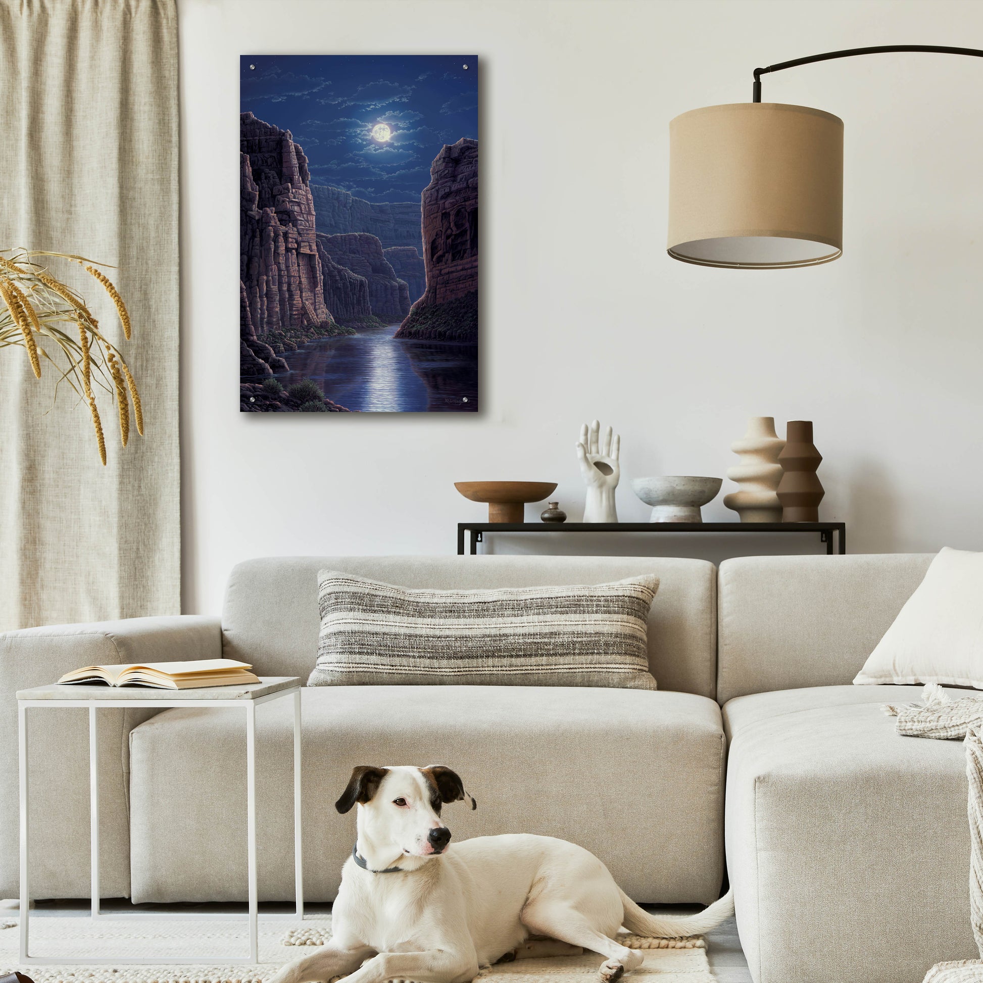 Epic Art 'Moonlit Pass' by R. Hed, Acrylic Glass Wall Art,24x36